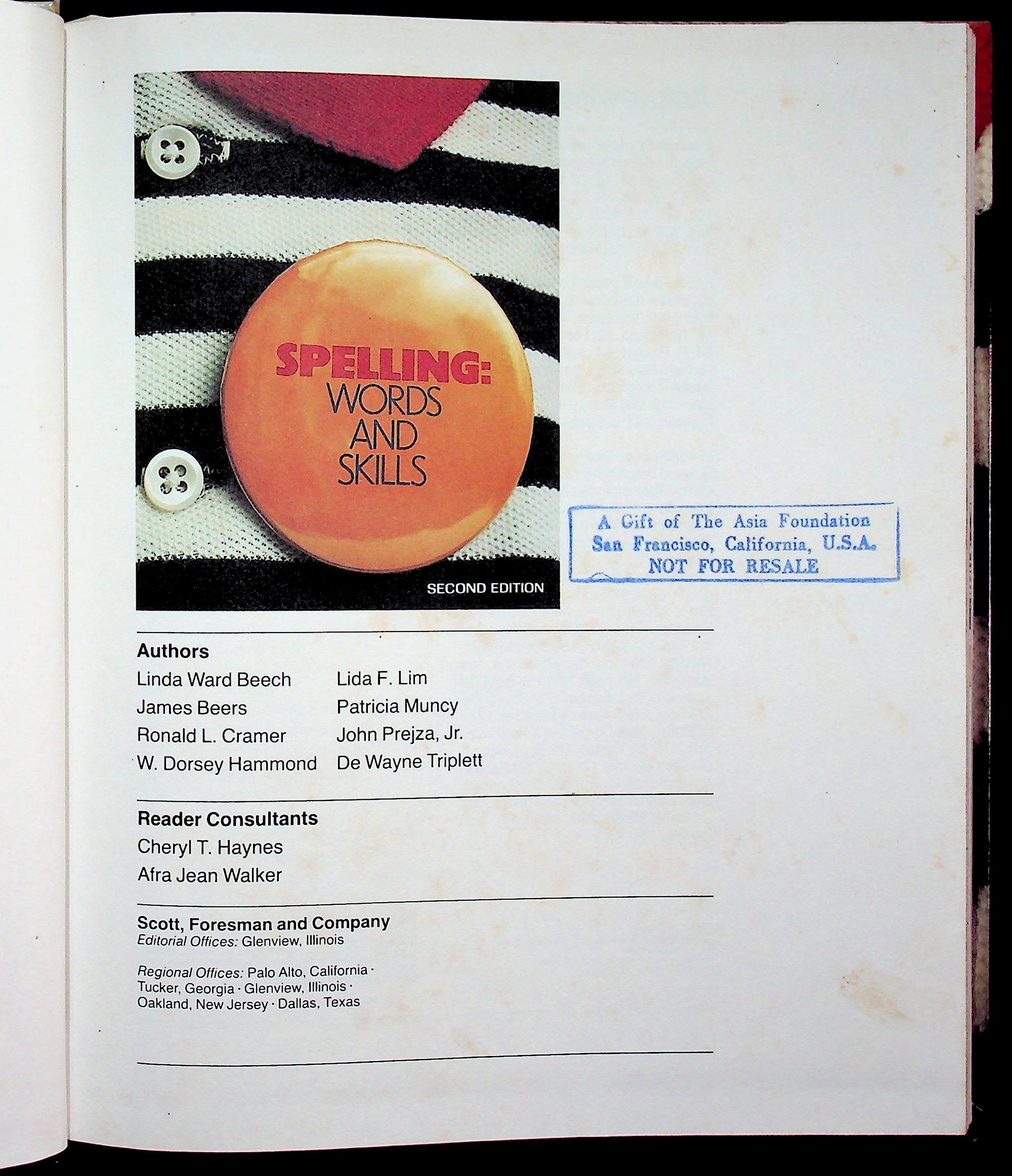 SPELLING : WORDS AND SKILLS