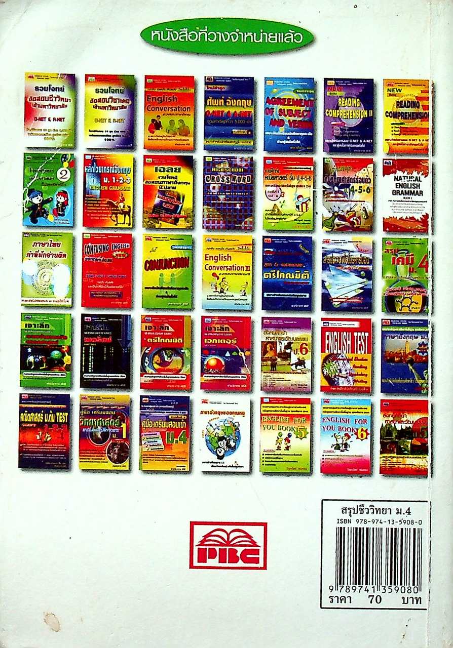 สรุปชีววิทยา ม.4 รวมเล่ม 1-2 ช่วงชั้นที่ 4