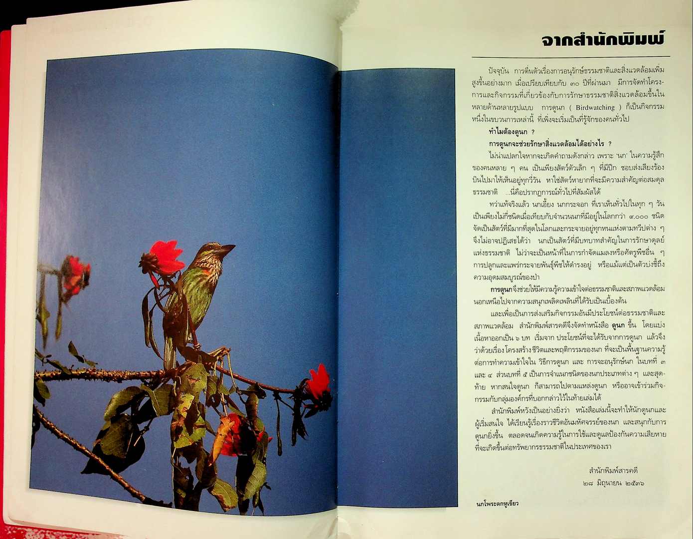 ดูนก รวมความรู้เรื่องนก และคู่มือสำหรับผู้สนใจดูนก