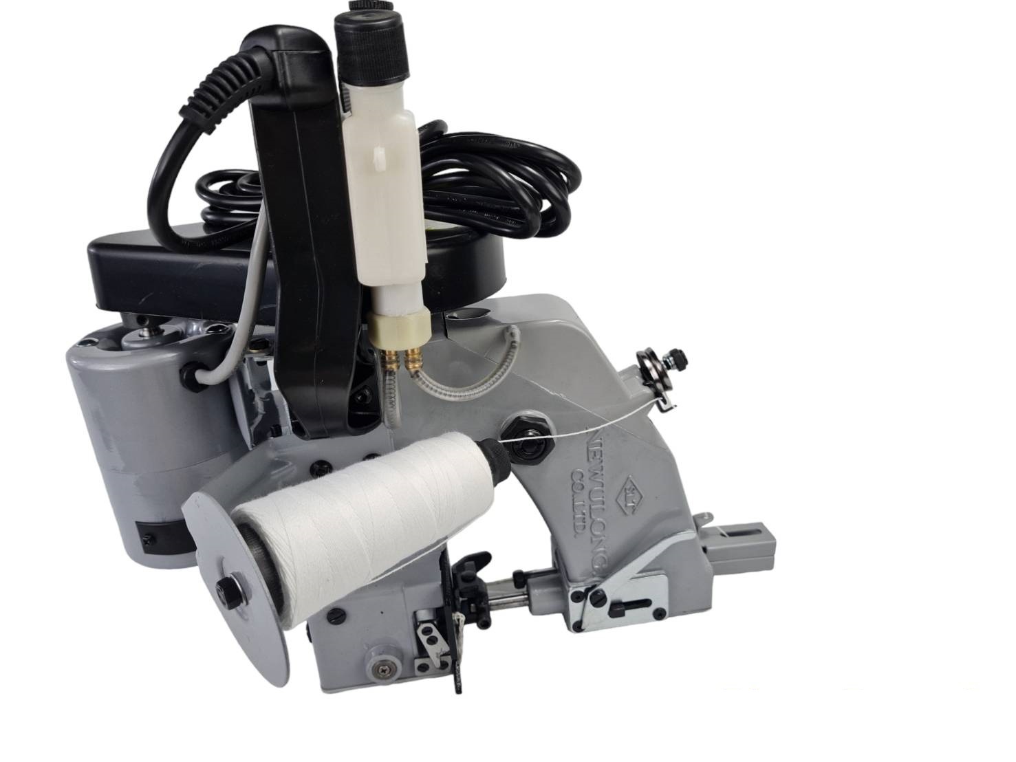 จักรเย็บกระสอบ เครื่องเย็บกระสอบ จักรเย็บปิดปากกระสอบข้าว จักรเย็บปากถุง Newulong ด้ายเดี่ยวและด้ายคู่ (เข็มเดี่ยว)ใช้งานง่ายน้ำหนักเบา