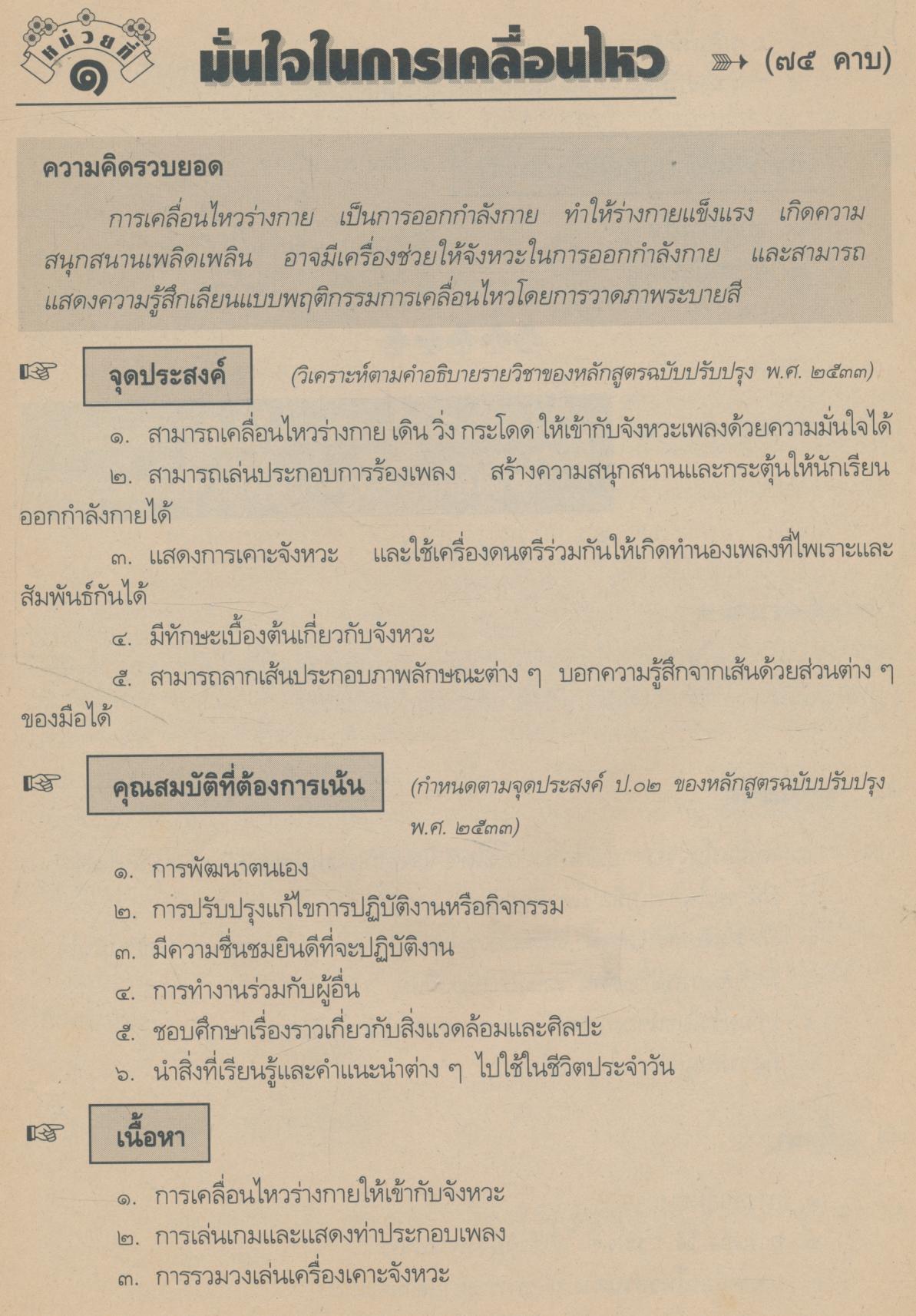 แผนการสอน : ที่เน้นกระบวนการ สลน.๒ ชั้นประถมศึกษาปีที่ ๒
