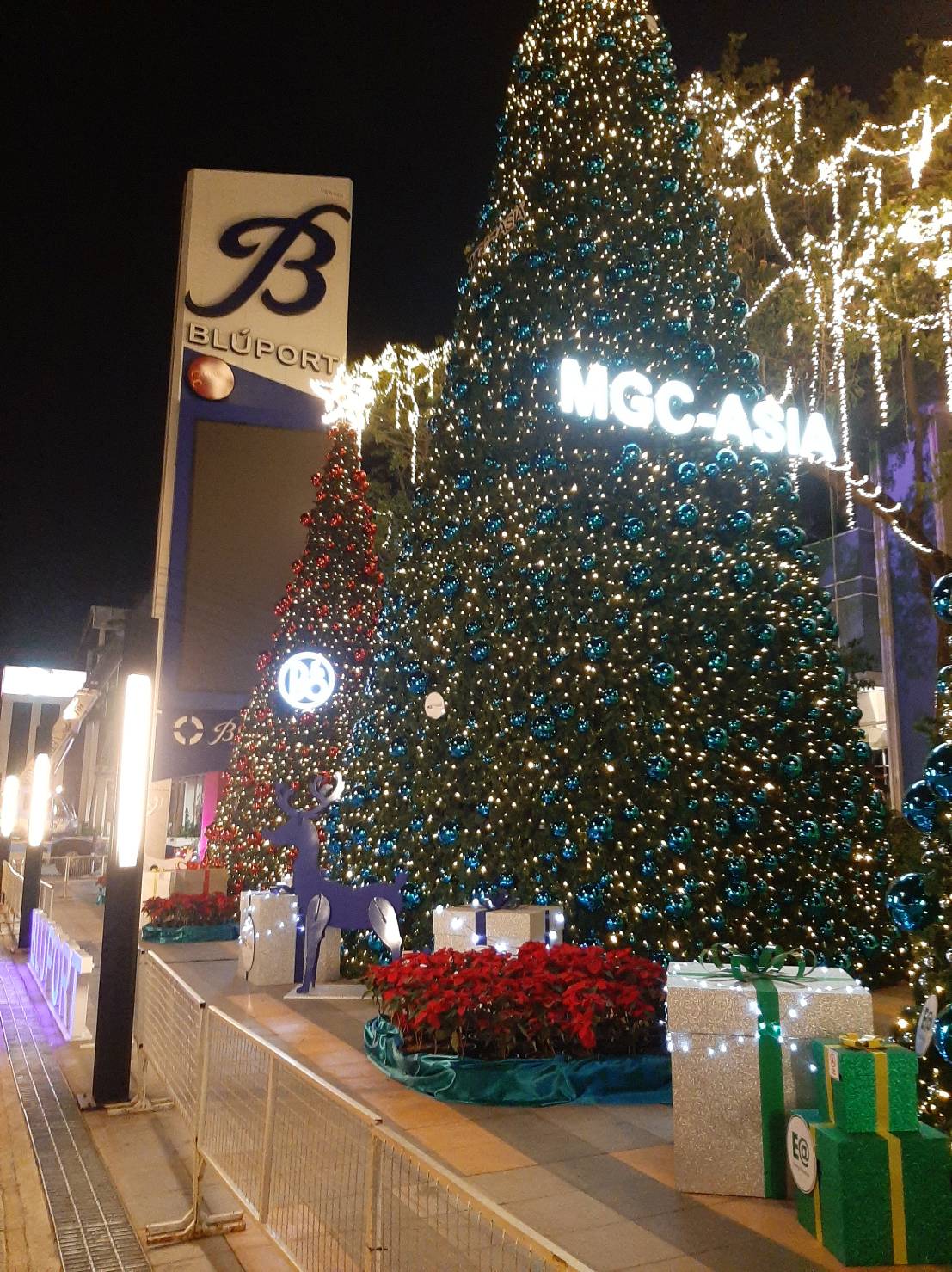 ป้ายตัวอักษรออกไฟแอลอีดี ตกแต่งงานคริสมาสต์ งานBLUPORT