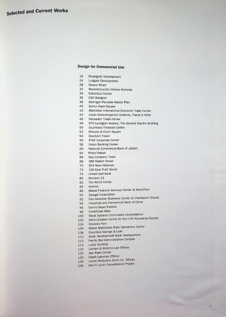 THE MASTER ARCHITECT SERIES SKIDMORE, OWINGS & MERRILL