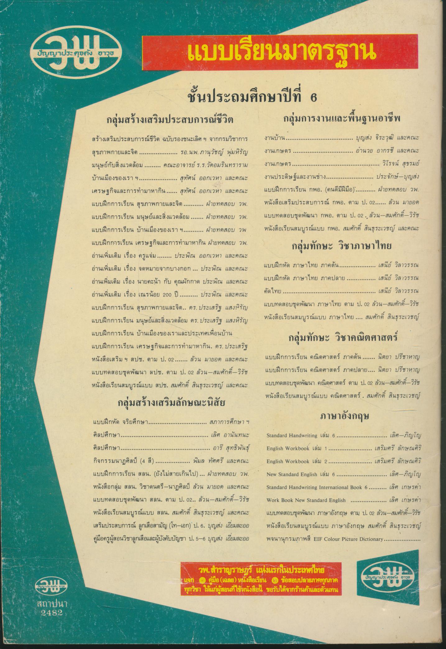 กิจกรรม กพอ. งานเกษตร ชั้นประถมปีที่ 6