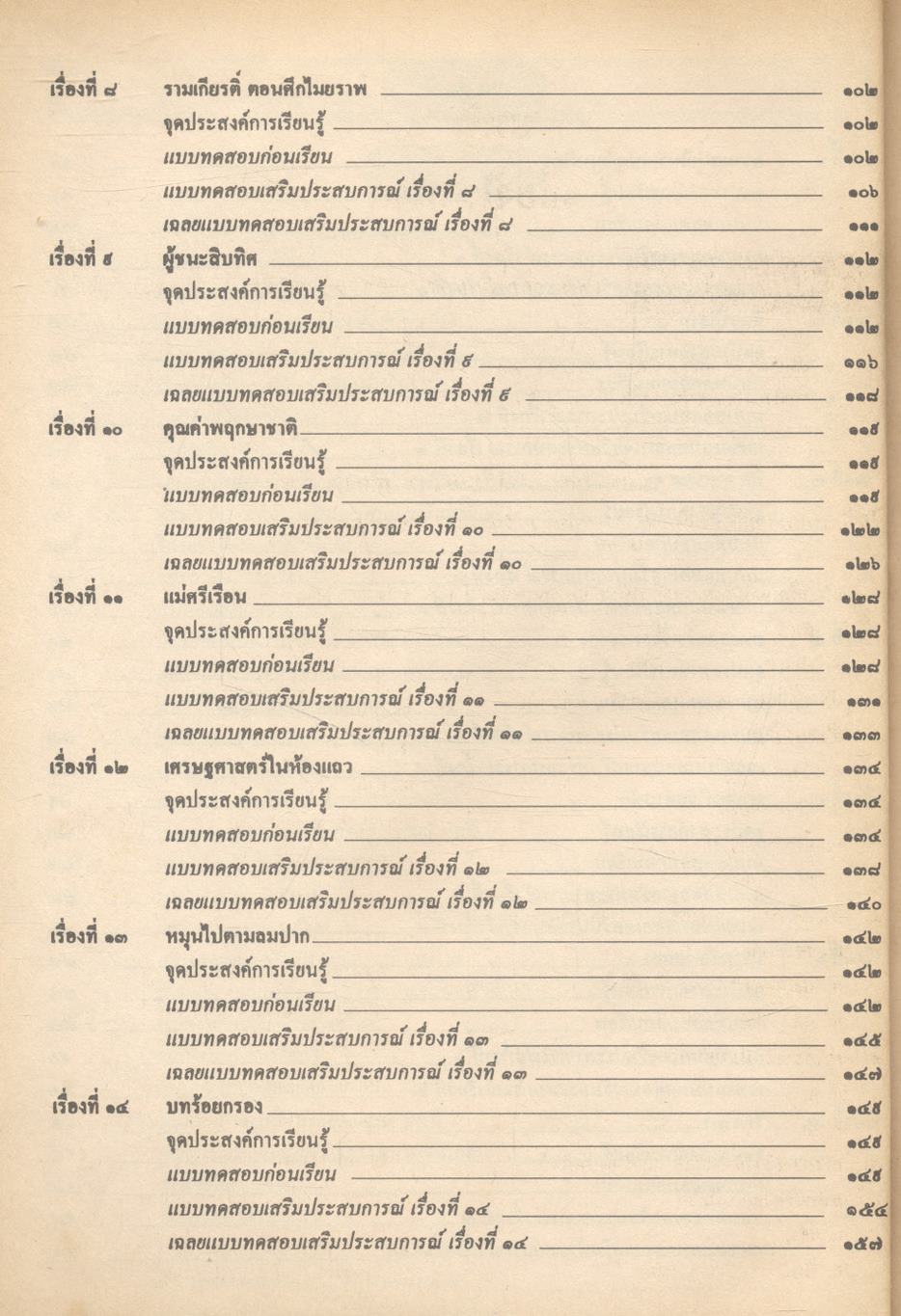 คู่มือภาษาไทย ท ๑๐๑ ท ๑๐๒ ชั้นมัธยมศึกษาปีที่ ๑
