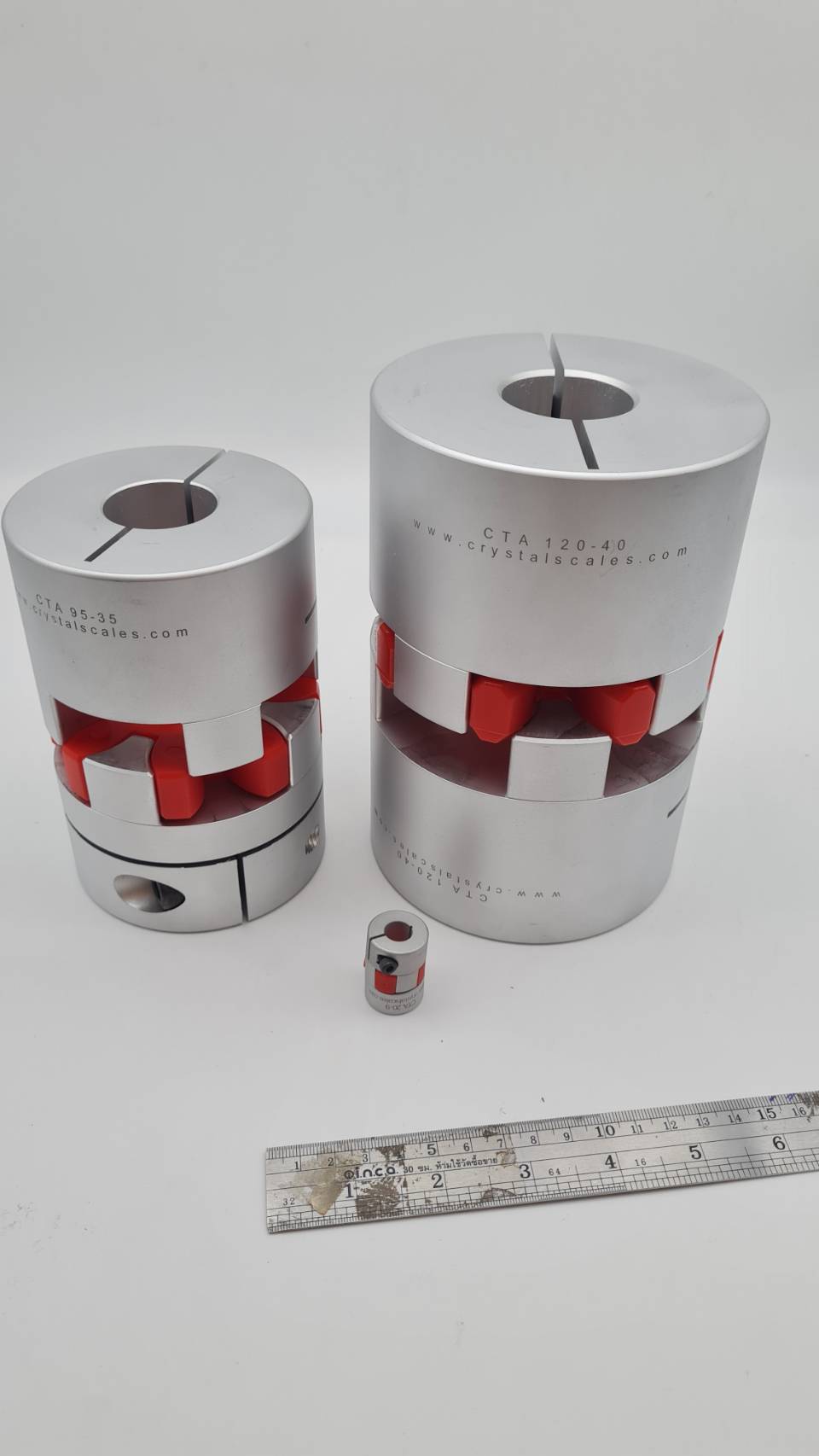 ไทย Jaw Coupling ขนาด โต 120 มิลลิเมตร และ 95 มิลลิเมตร(ทำรูเองได้)