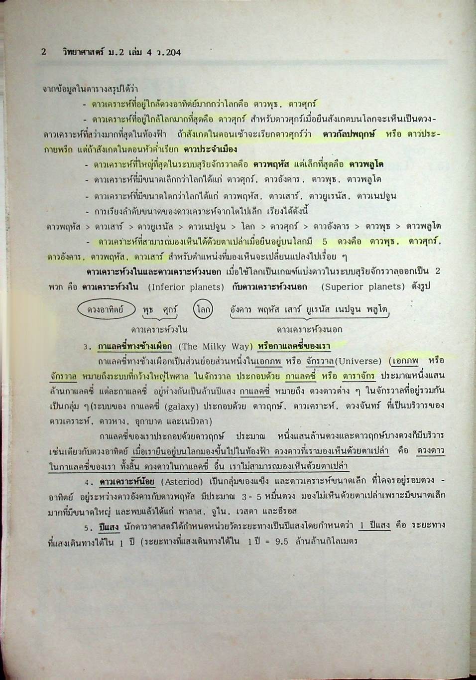 คู่มือเตรียมสอบ วิทยาศาสตร์ ม.2 เล่ม 4 ว.204