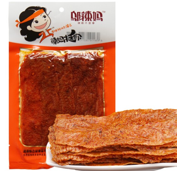 ล่าเถียว สเต็กเต้าหู้แผ่น รสหม่าล่ากระเทียม 100g