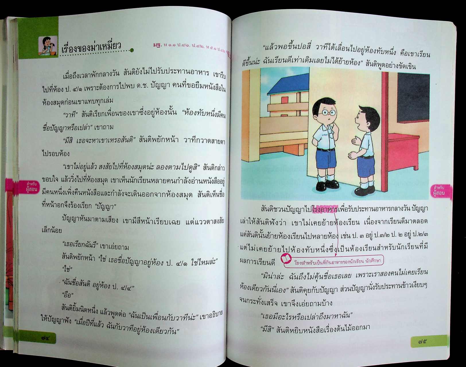 สำหรับผู้สอน หนังสือเรียน ภาษาไทย วรรณคดีและวรรณกรรม ป.๔ ฉบับยกระดับผลสัมฤทธิ์ฯ ตามหลักสูตรแกนกลางการศึกษาขั้นพื้นฐาน พุทธศักราช ๒๕๕๑
