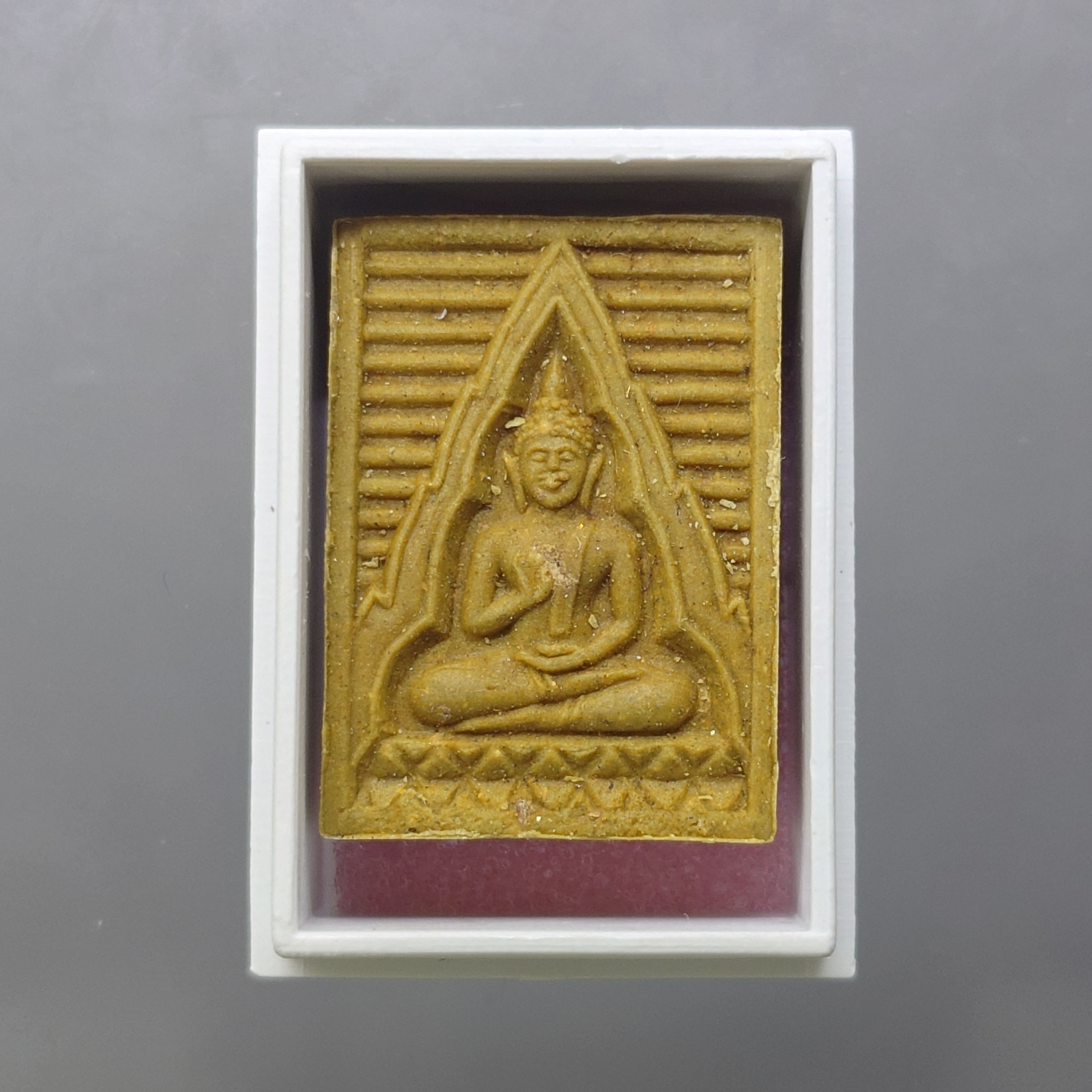 พระผงของขวัญ วัดปากน้ำ รุ่น 6 หลังพระไตรปิฎก ปี2532 พร้อมตลับ