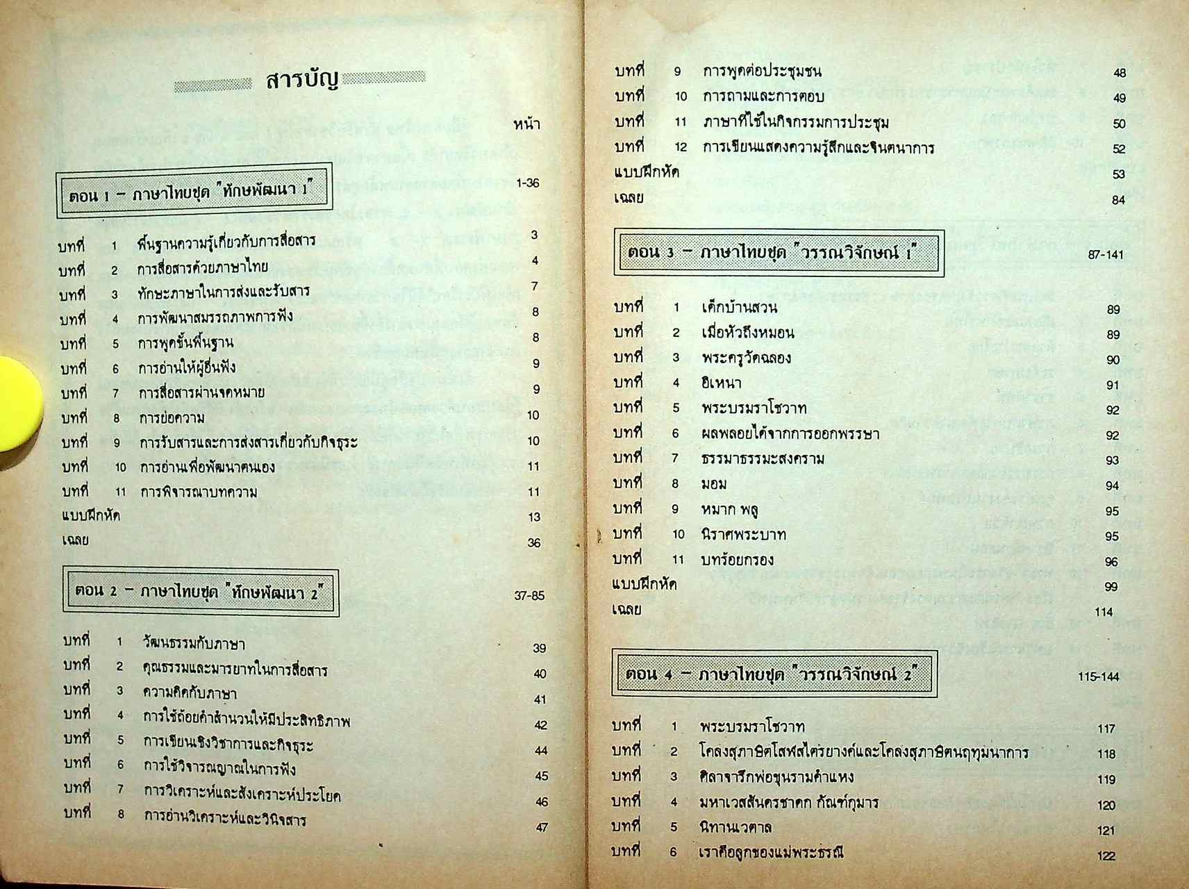 คู่มือ ภาษาไทย สำหรับวิชาสามัญ 1,2 เตรียมสอบ Entrance