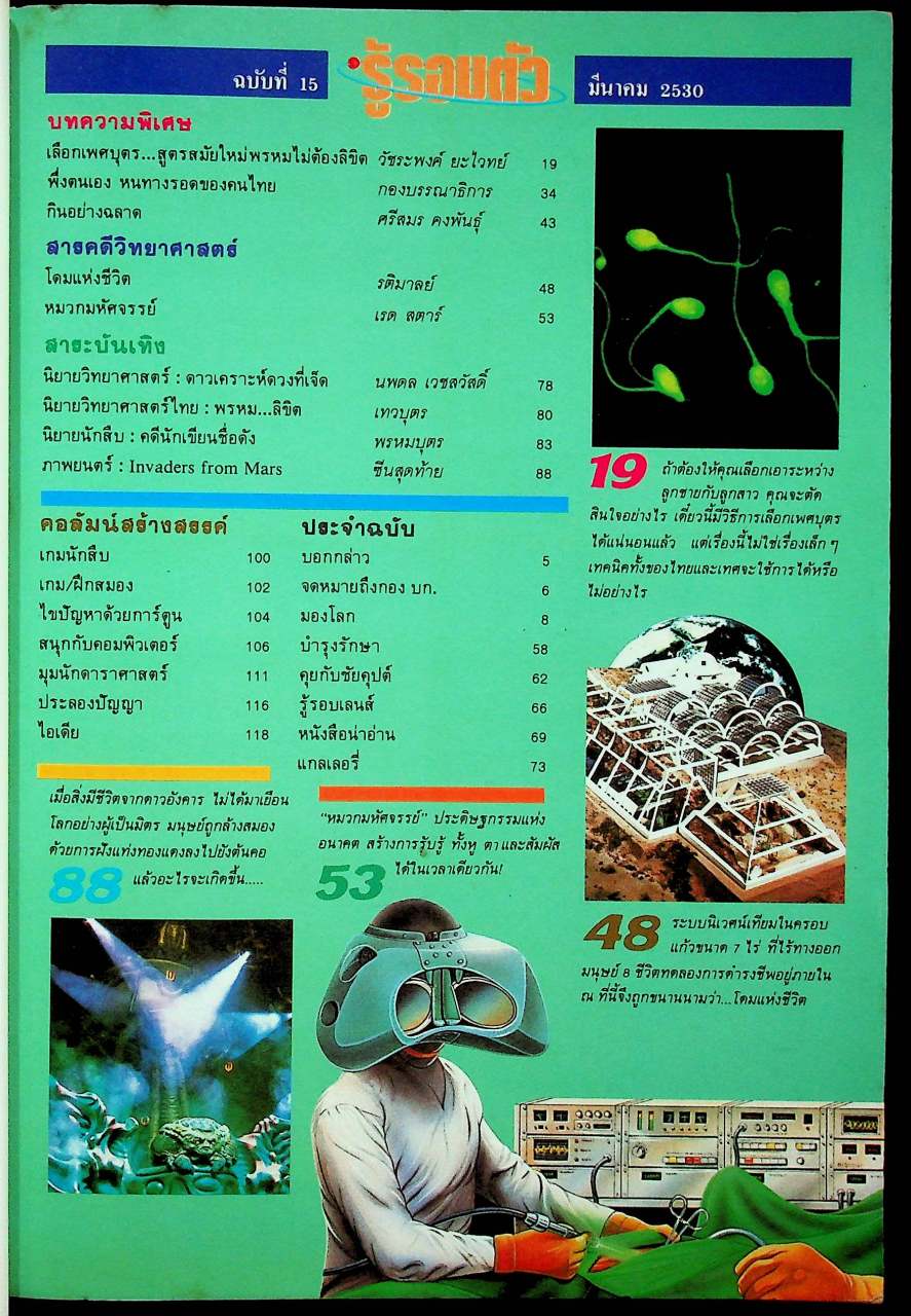 รู้รอบตัว ฉบับที่ 15 : มีนาคม 2530