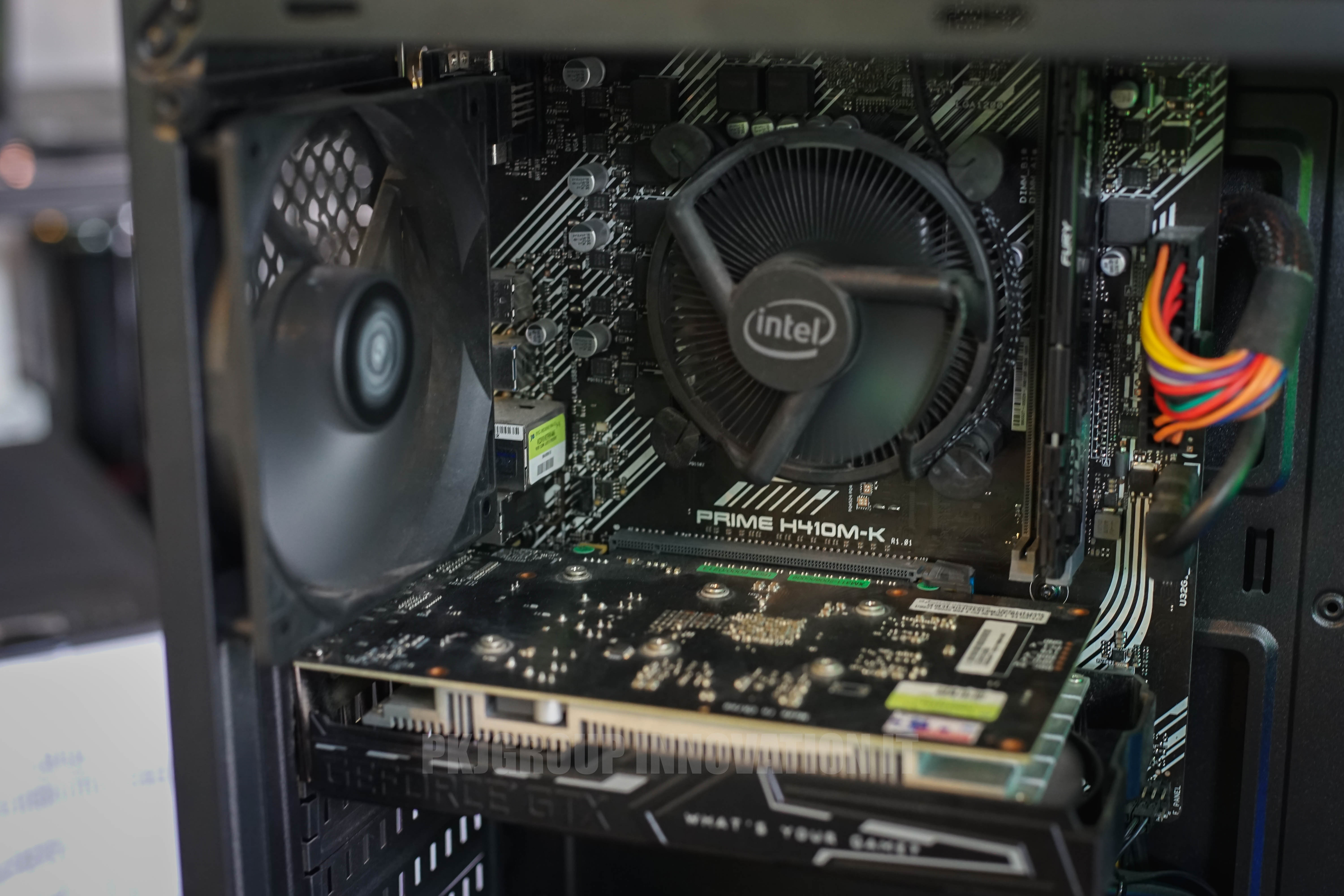 คอมเล่นเกมมือสอง Aerocool i3-10105 RAM 8 GB SSD WD Blue 500GB