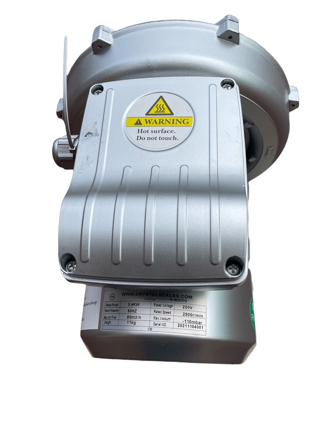 Air ring blower 340W(1/2 HP) ปั๊มอากาศแบบดูดหรือเป่าสำหรับงานกัดกร่อนสูงใช้งานทันตกรรม(Dental)หรือ ไบโอแก๊ส (Biogas)