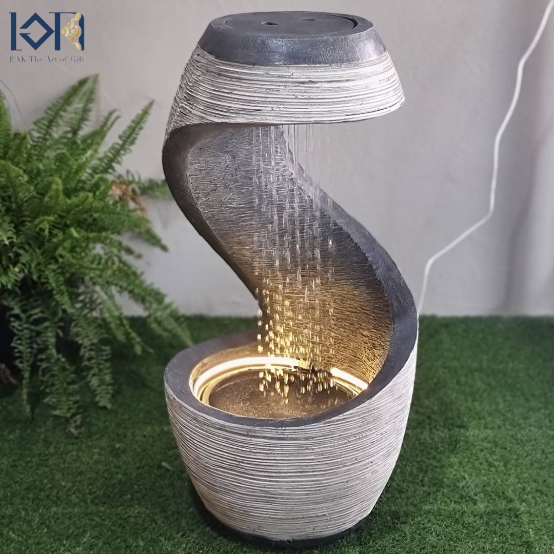 น้ำพุตั้งพื้นแต่งบ้าน รุ่นFF1011 ตั้งวางหน้าบ้านเสริมฮวงจุ้ย อ่างน้ำล้น เป็นน้ำพุล้นขนาดใหญ่ตั้งพื้นสวย ของขวัญมงคล