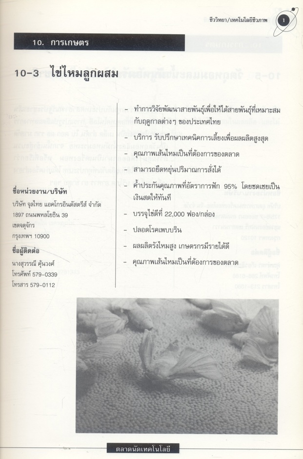 นิทรรศการและการประชุม ตลาดนัดเทคโนโลยี 21-23 เมษายน 2538