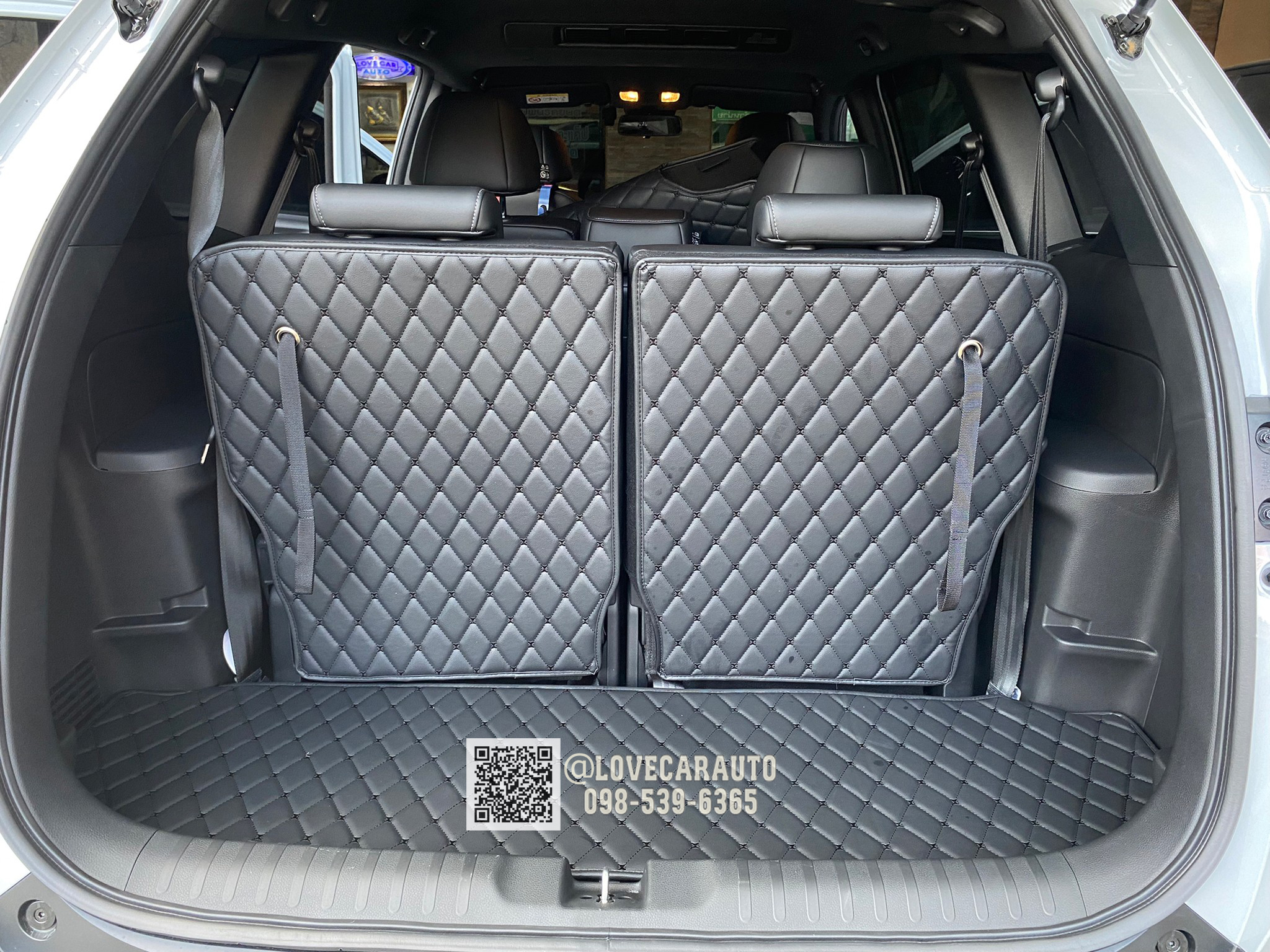 พรม6D Honda BRV 7 ที่นั่ง 2022 สีดำด้ายดำ