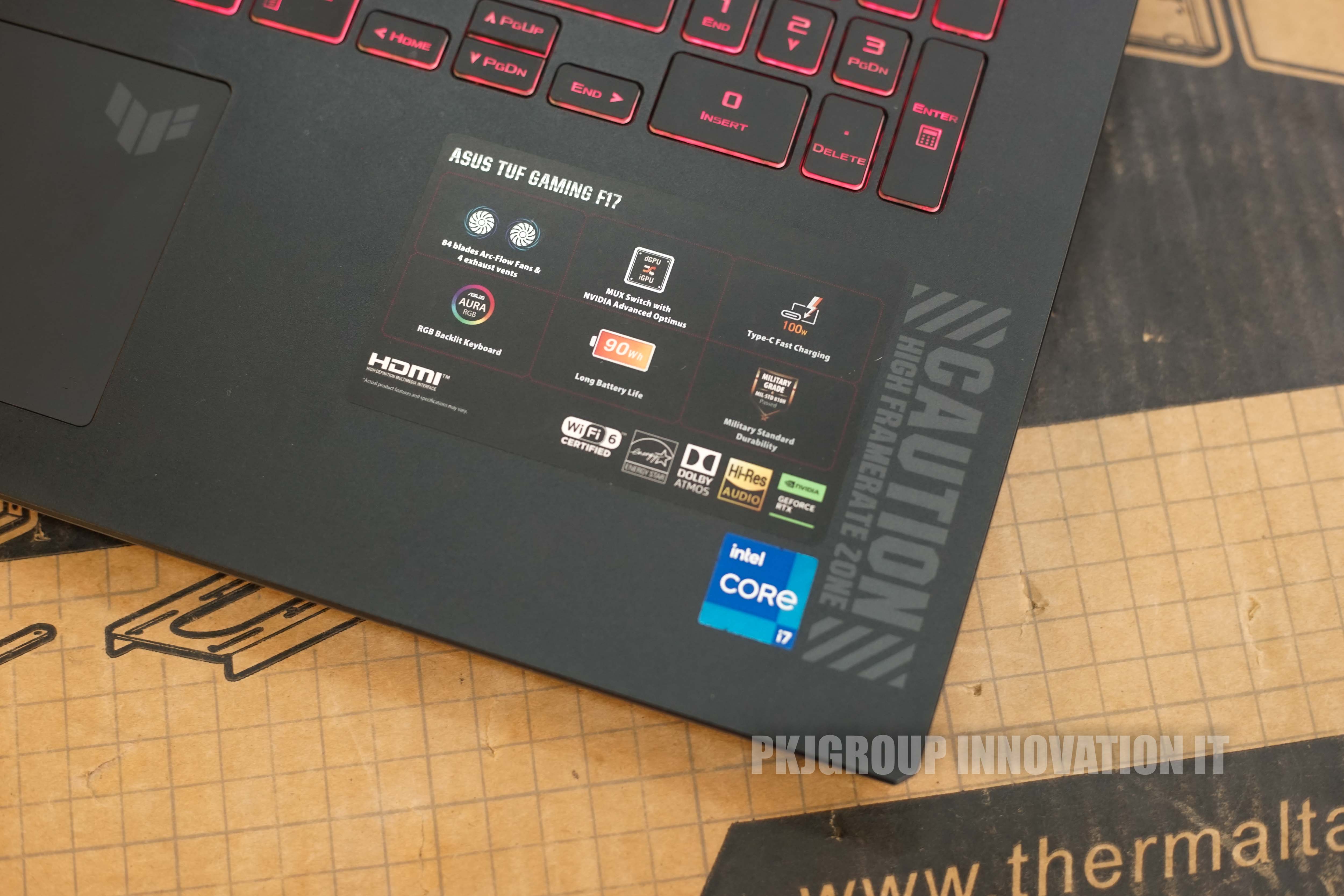 โน๊ตบุ๊คเล่นเกมมือสองจอใหญ่ Asus TUF A17 FX707ZV4-LL021W i7-12700H RAM 16 GB SSD 512GB RTX4060