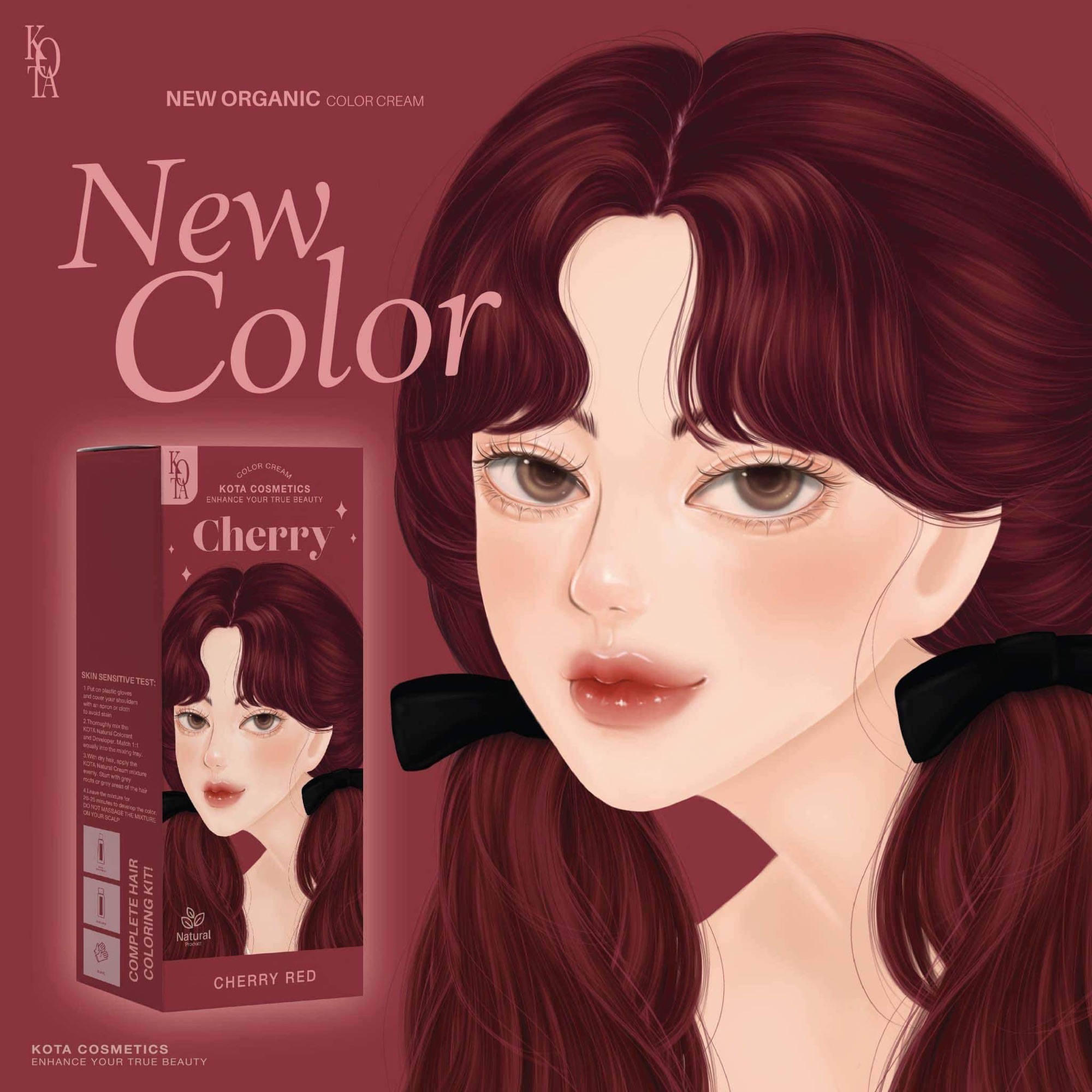 สีย้อมผมออแกนิค ผมเสียน้อยกว่า KOTA Color Cream