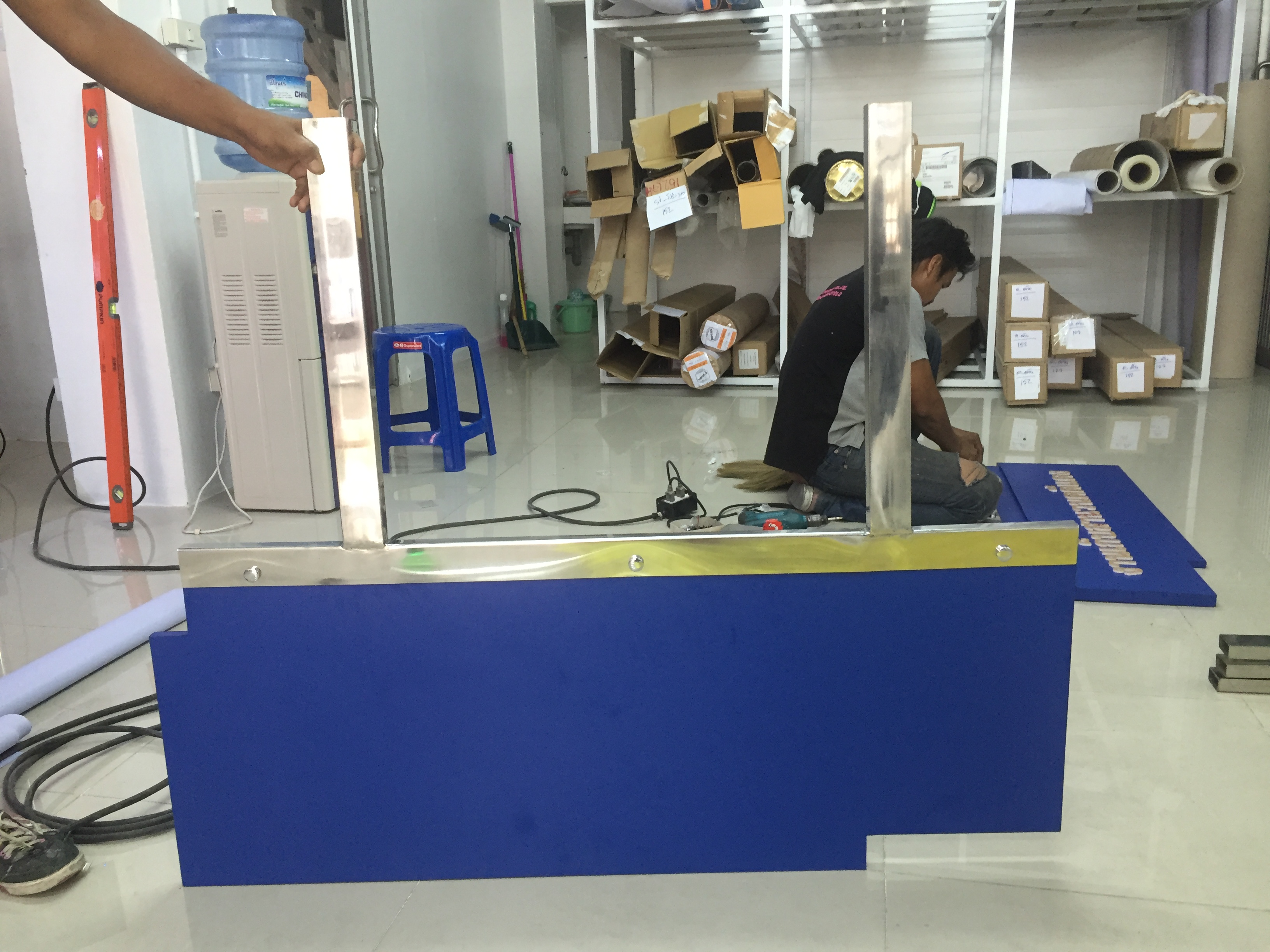 ป้ายงานศาลแพ่ง งานตรวจสำนวนคดีแดง พร้อมขาห้อยติดเพดาน