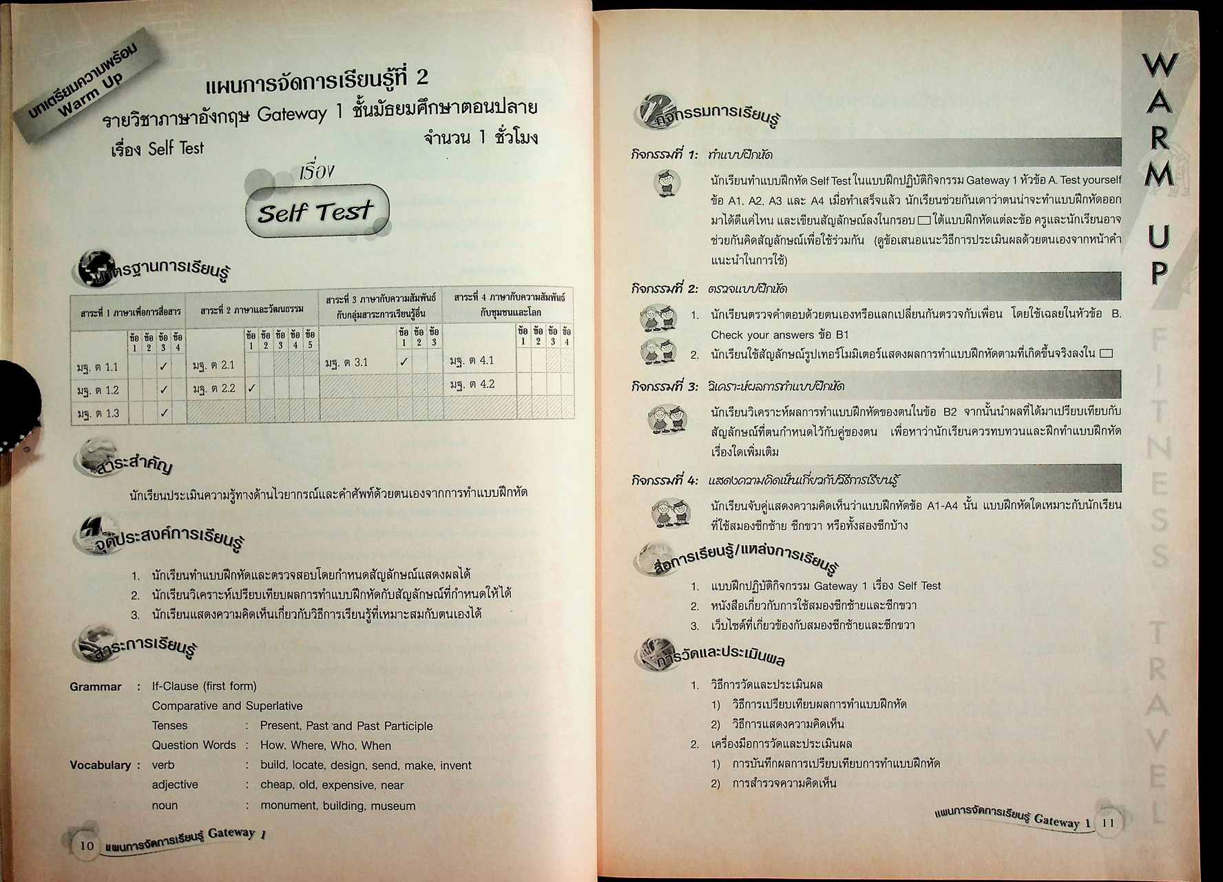 คู่มือครูและแผนการจัดการเรียนรู้สาระการเรียนรู้พื้นฐาน ช่วงชั้นที่ 4 Gateway 1 ชั้นมัธยมศึกษาปีที่ 4 (ม.4)