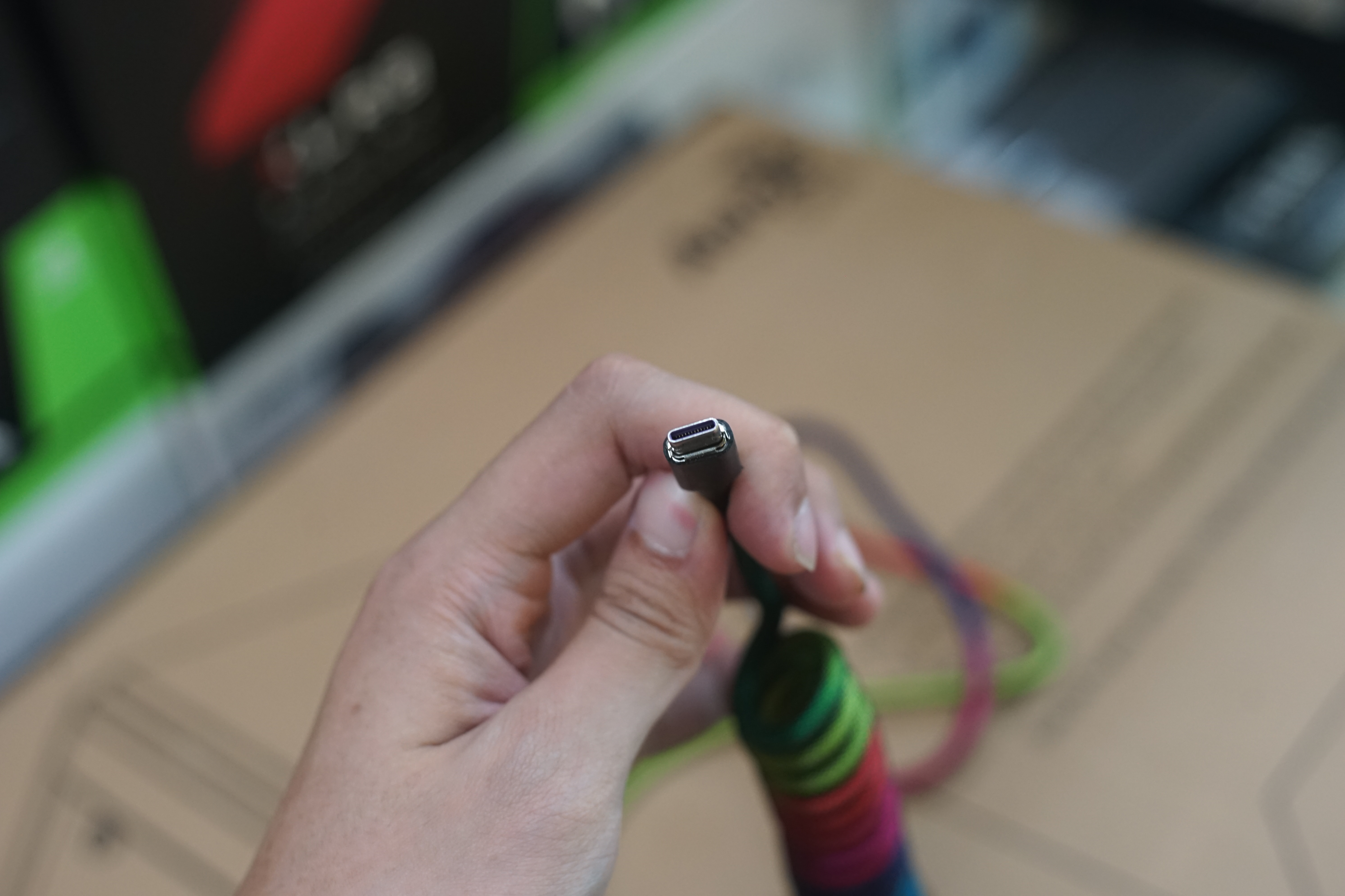 สายถัก Cablemod USB to USB-C ใช้ต่อคีย์บอร์ด