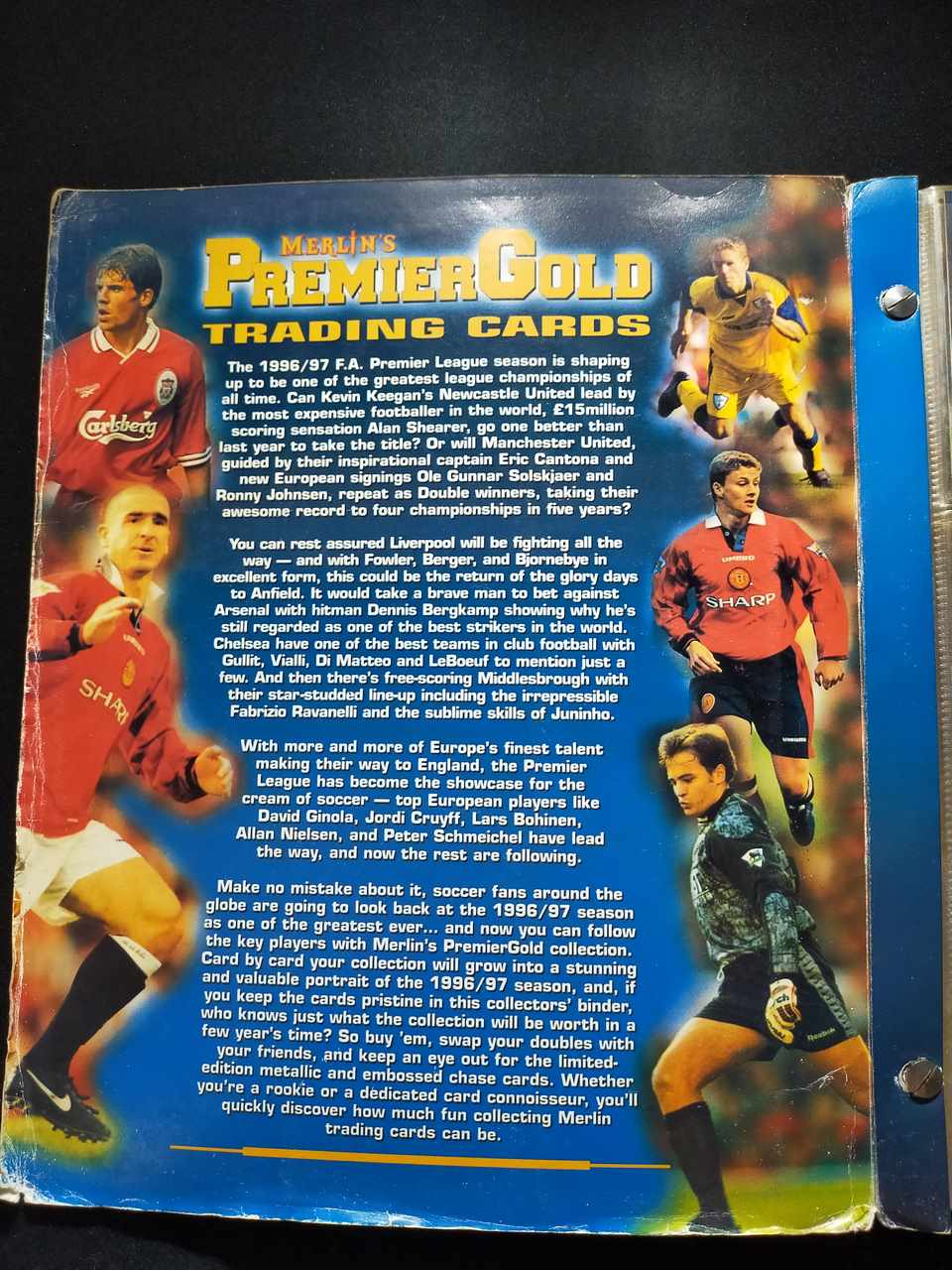 MERLIN'S PREMIER GOLD TRADING CARDS 1996-97 SEASON