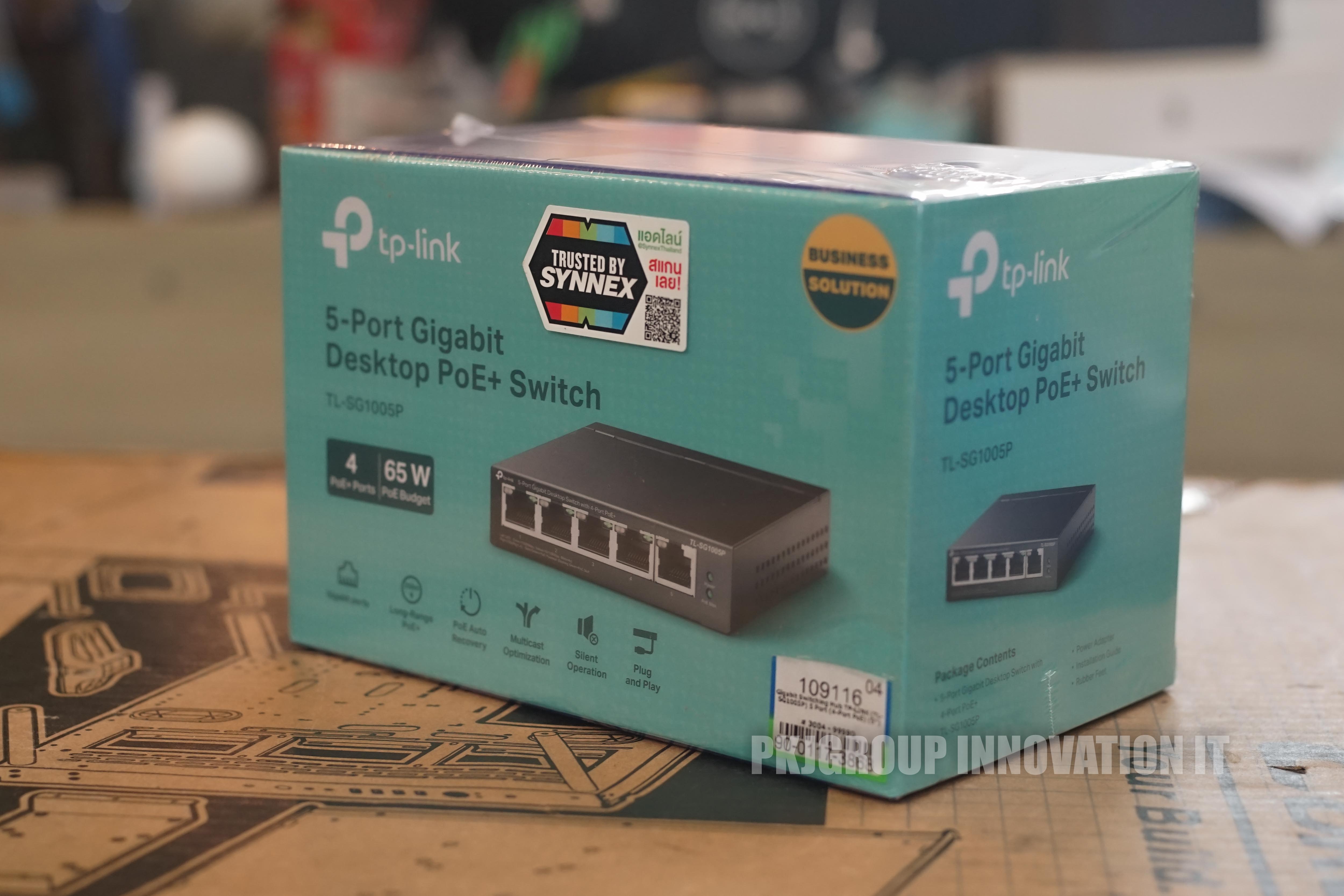 HUB 5 Port ของใหม่ TP-LINK 5 PORTS TL-SG1005P GIGABIT PORT 4 PORTS POE