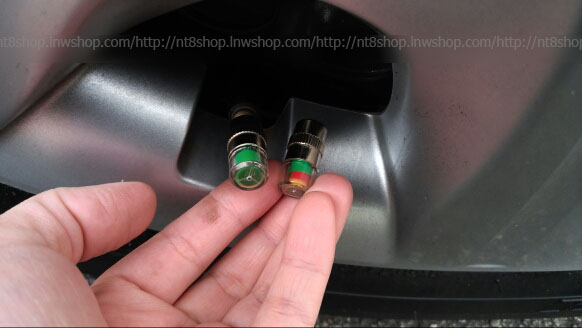 จุ๊บวัดลมยางอัตโนมัติ ขนาดแรงดัน 32-36psi Car Tyre Pressure Cap Visual