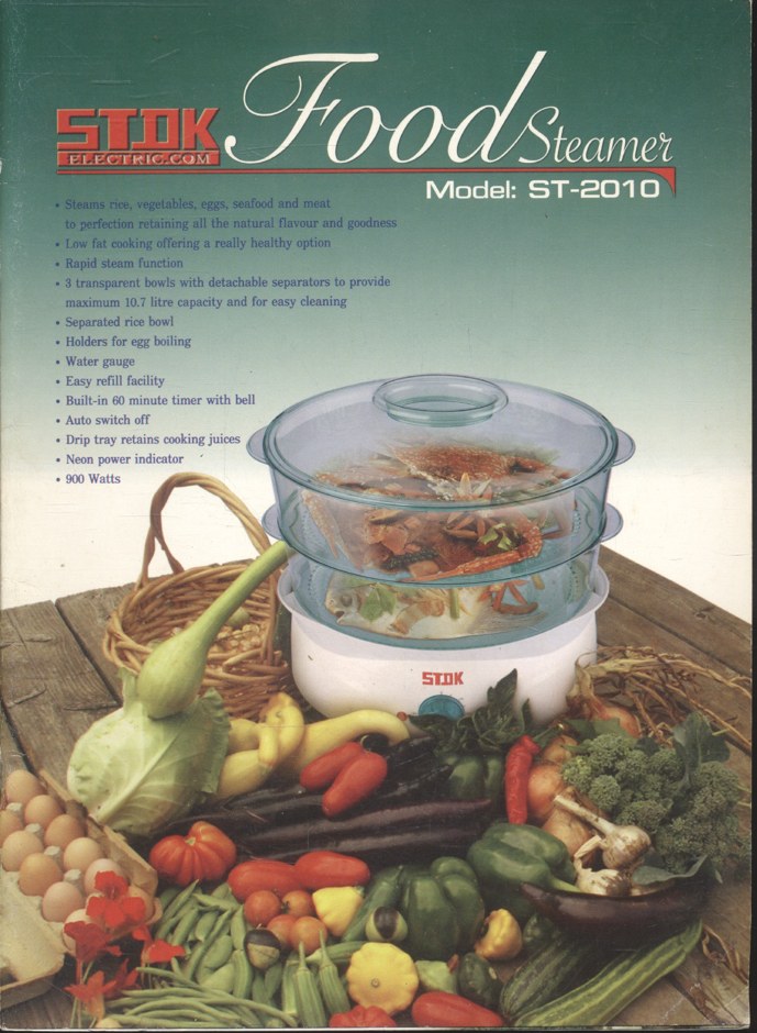 คู่มือการใช้หม้อนึ่งไฟฟ้า และเมนูอาหาร ยี่ห้อ STDK ELECTRIC Food Steamer Model: ST-2010