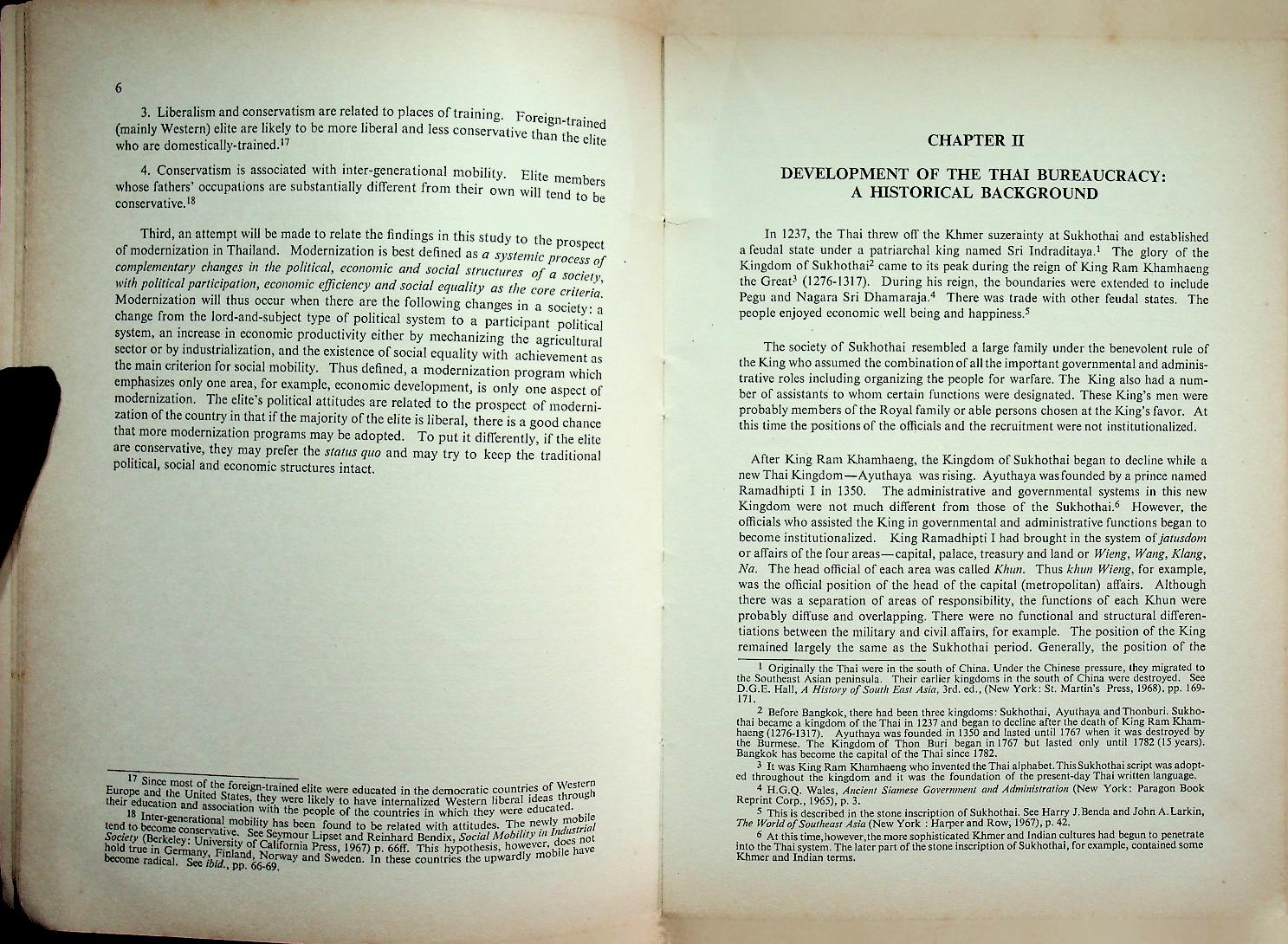 POLITICAL ATTITUDES OF THE BUREAUCRATIC ELITE AND MODERNIZATION IN THAILAND