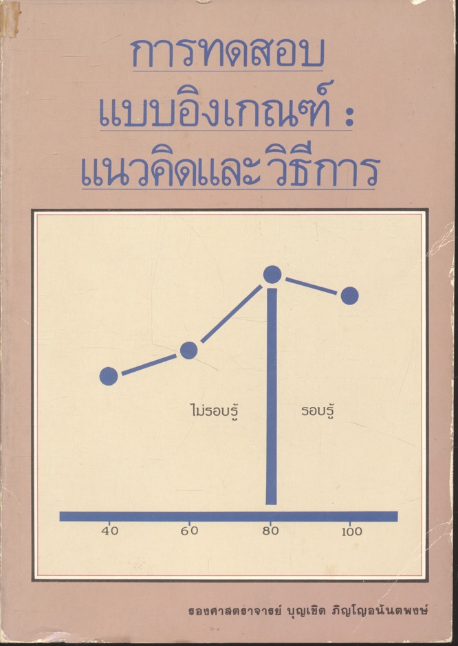 การทดสอบแบบอิงเกณฑ์แนวคิดและวิธีการ