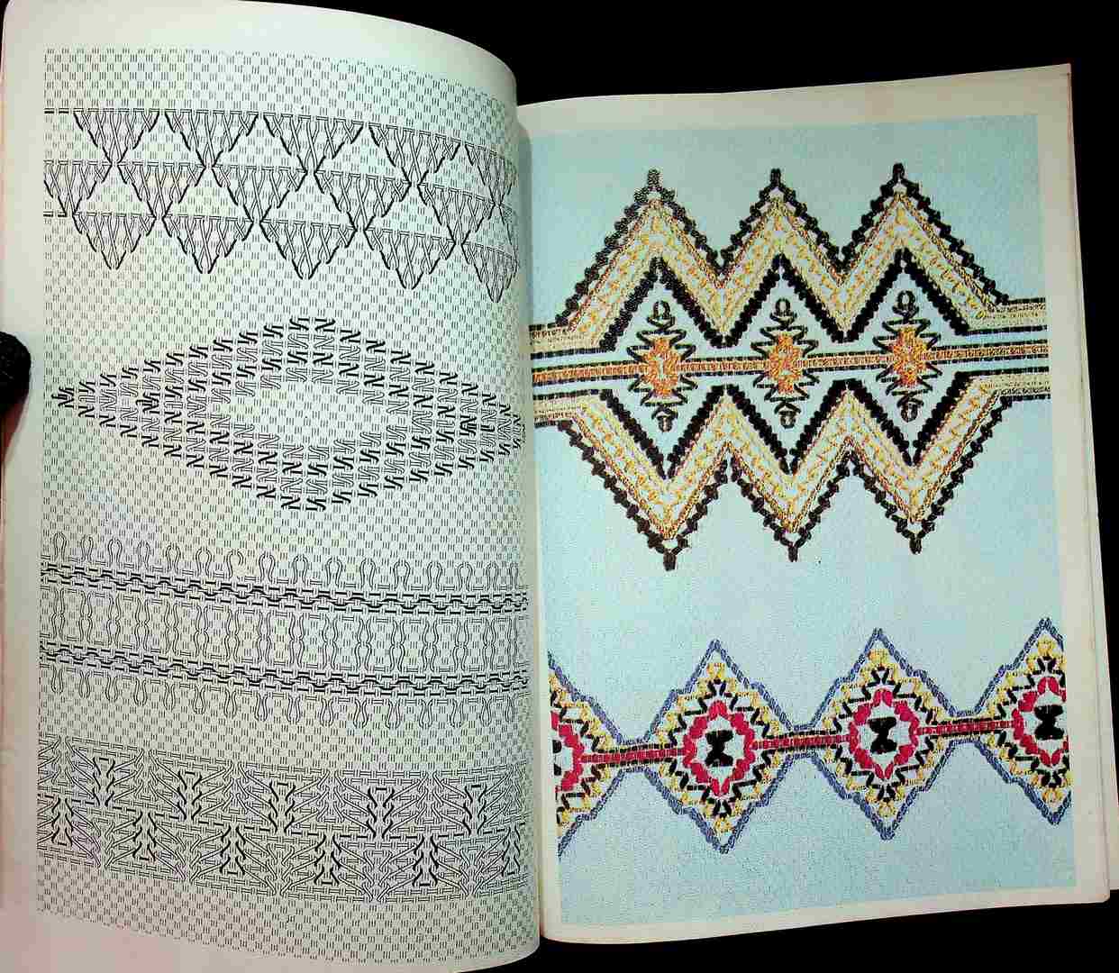 แบบปักสอดปักไขว้ นำสมัย