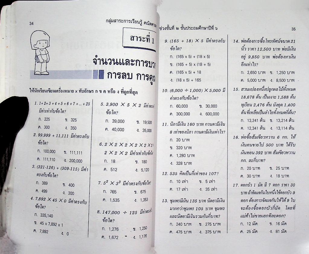 เตรียมสอบ ป.6 เข้า ม.1