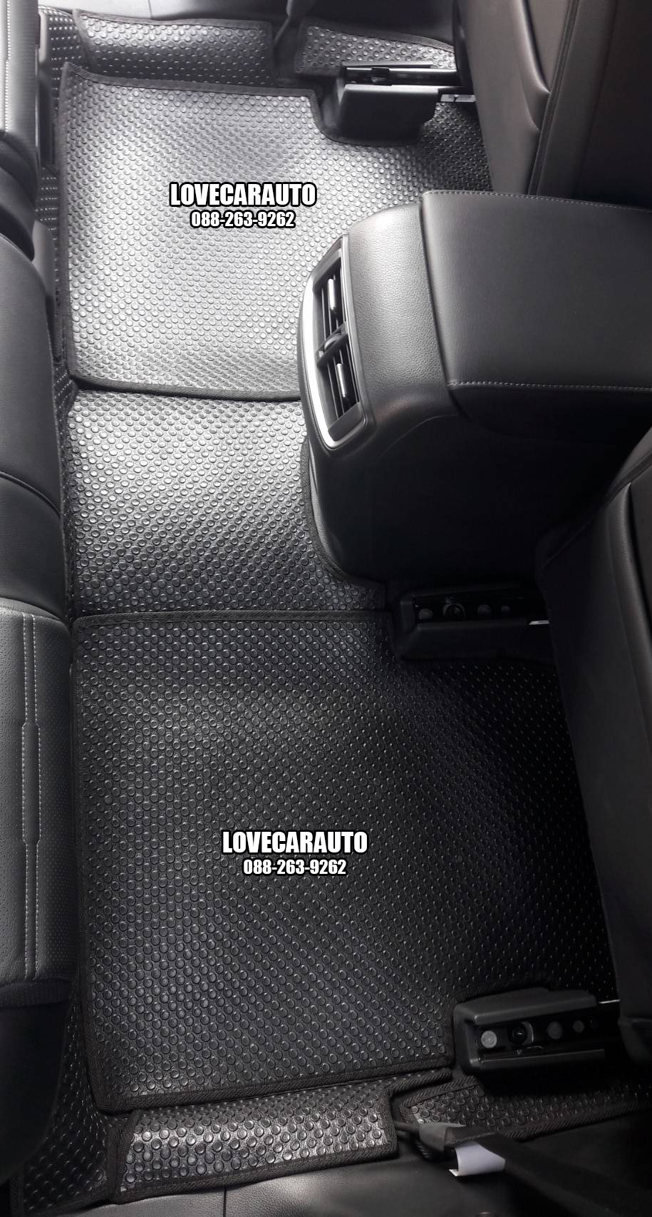 ผ้ายาง PVC ปูพื้น Honda CRV G5 7ที่นั่ง กระดุมเล็กสีดำ