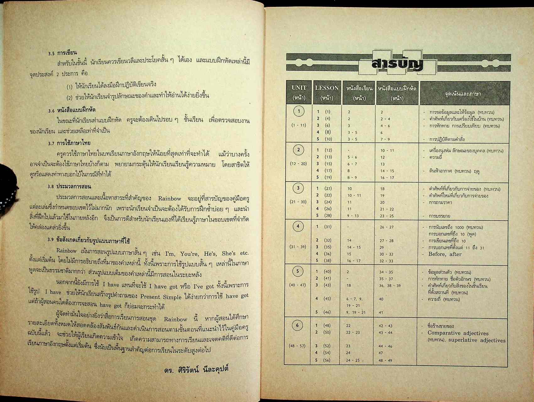 คู่มือครูภาษาอังกฤษ RAINBOW 4 ชั้นประถมศึกษาปีที่ 4