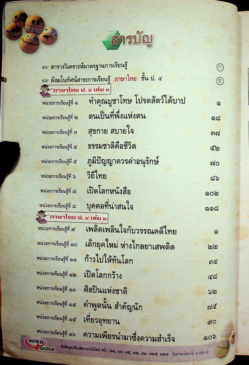 หนังสือเรียน สาระการเรียนรู้พื้นฐาน กลุ่มสาระการเรียนรู้ ภาษาไทย ป.๔ เล่ม ๑ ช่วงชั้นที่ ๒