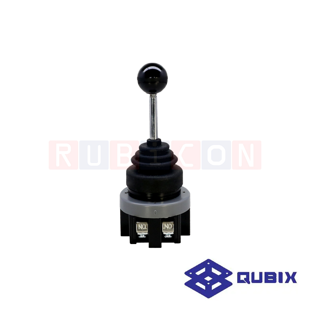 QUBIX CMR-301-2 สวิทช์โยกค้าง 2 ทิศทาง SPRING RETURN รู30มิล 1P 6A / 220V (MONOLEVER SWITCH)