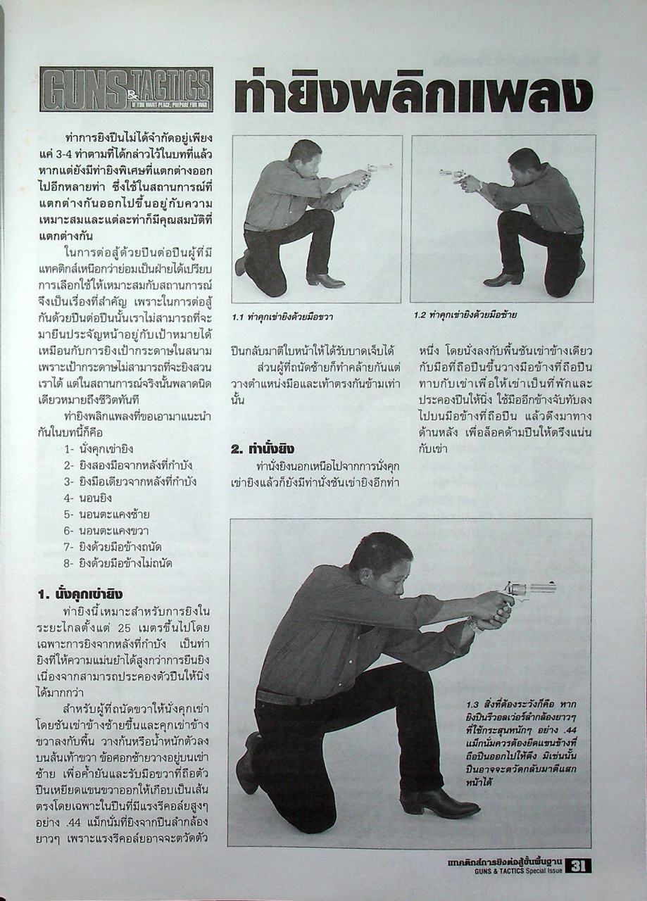 นิตยสาร Guns & Tactics ฉบับพิเศษ SPECIAL ISSUE NO.6 แทคติกส์การยิงต่อสู้และอำนาจกระสุน