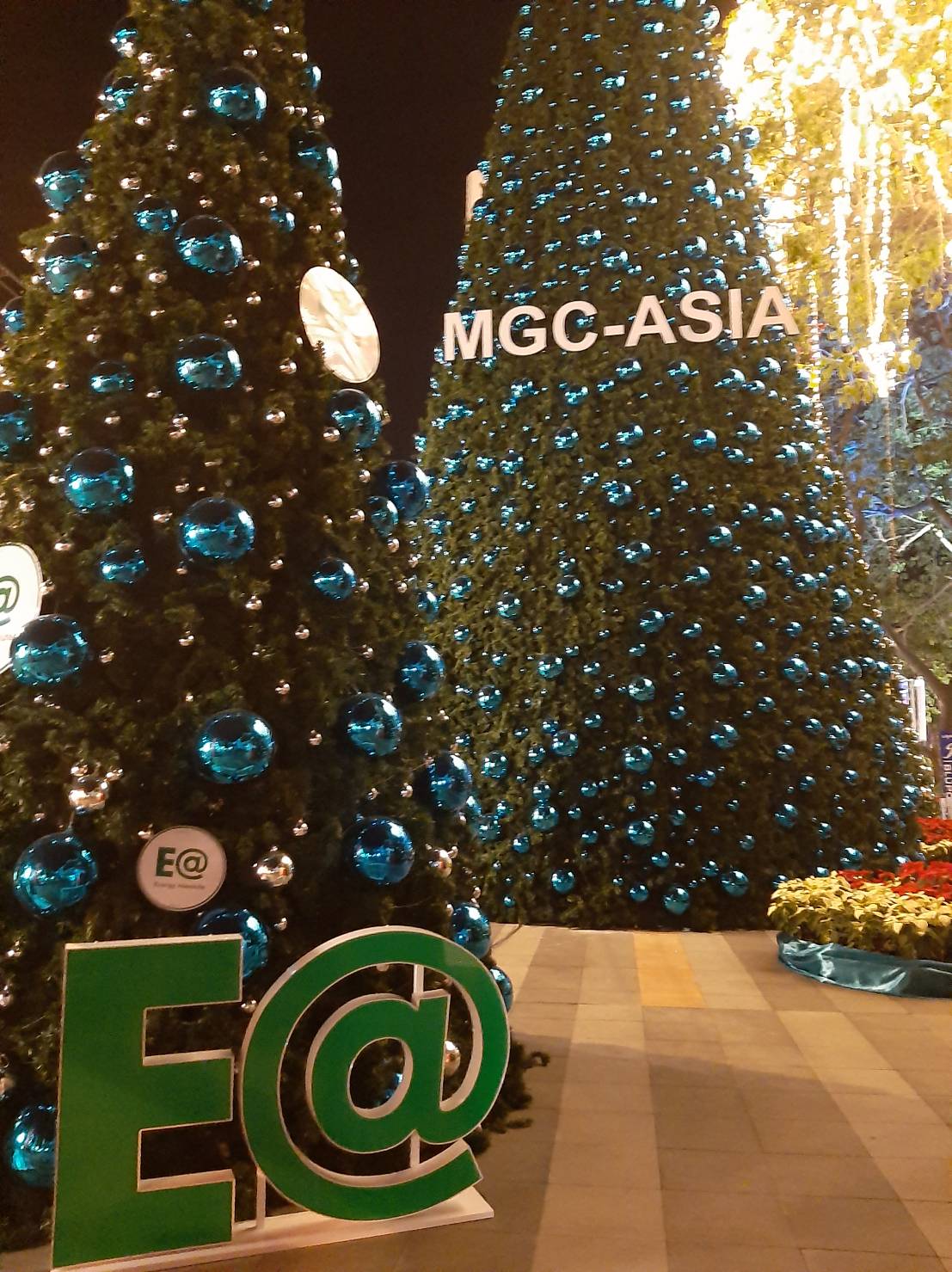 ป้ายตัวอักษรออกไฟแอลอีดี ตกแต่งงานคริสมาสต์ งานBLUPORT