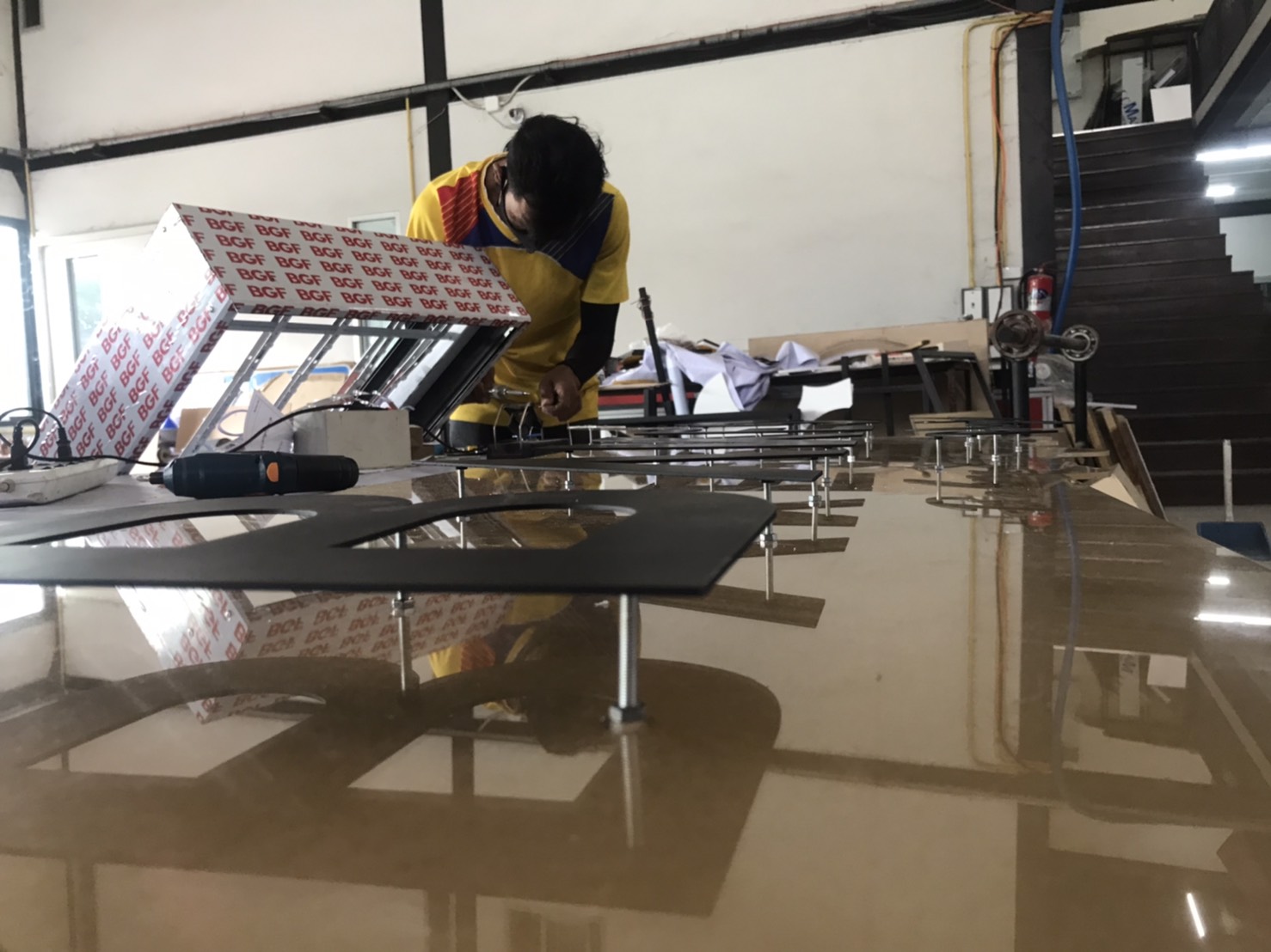 ป้ายหน้าร้านขนมปังเบเกอรี่ แบบนูนได้สวยตามใจลูกค้า งานBAKE56