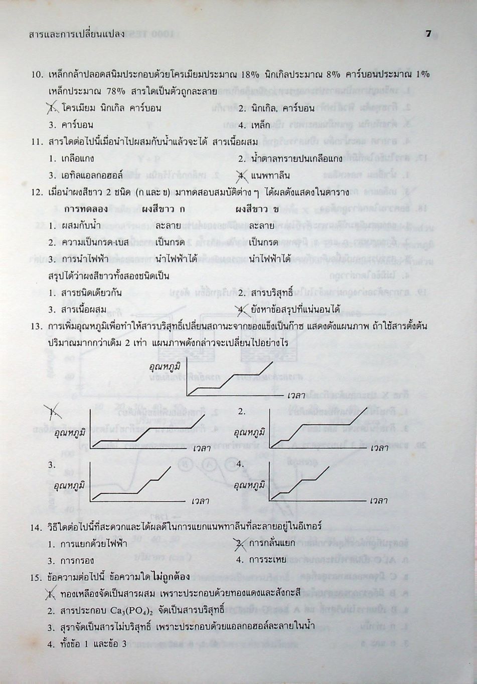1000 TESTS IN CHEMISTRY 1 ม.4 ว 431 - ว 031