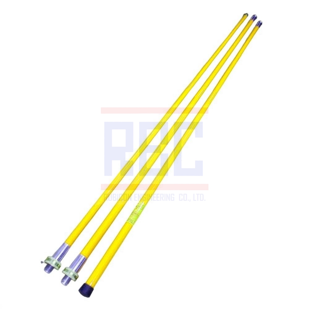 "DAKO" HS-C080808-Y ไม้ชักฟิวส์ 24 ฟุต 3 ท่อนขนาด 1 ¼" x 8' + 1½" x 8' + 1½ " x 8' 24ft (3 ท่อน สีเหลือง) พร้อมซองใส่ไม้ชักฟิวส์ (Disconnect Sticks-Hot Sticks)