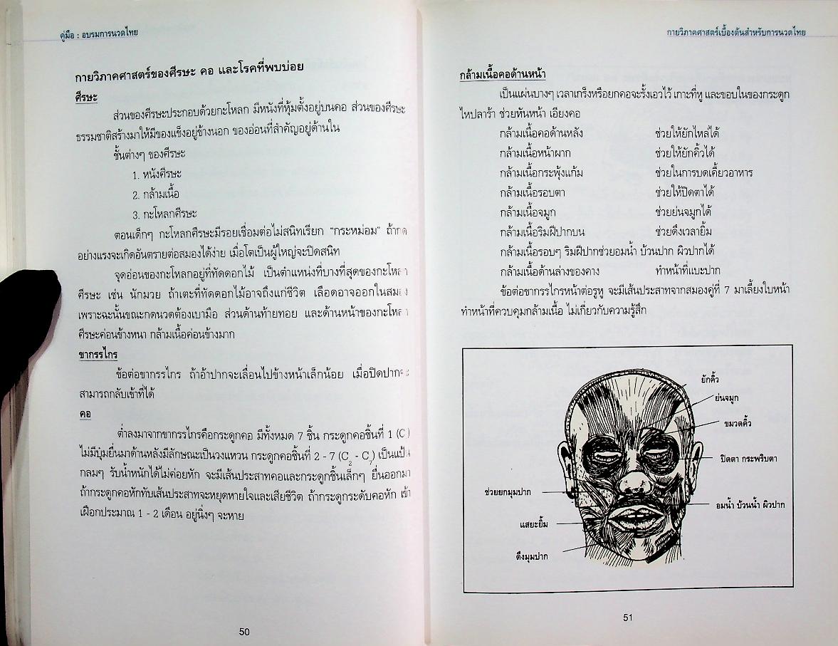 คู่มืออบรมการนวดไทย