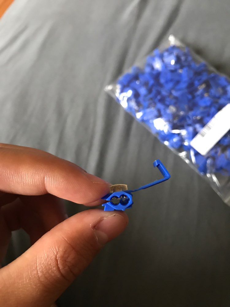 1ชิ้น ตลับหนีบต่อสายไฟ Blue ขนาด 1.5-2.5mm Crimp Terminal