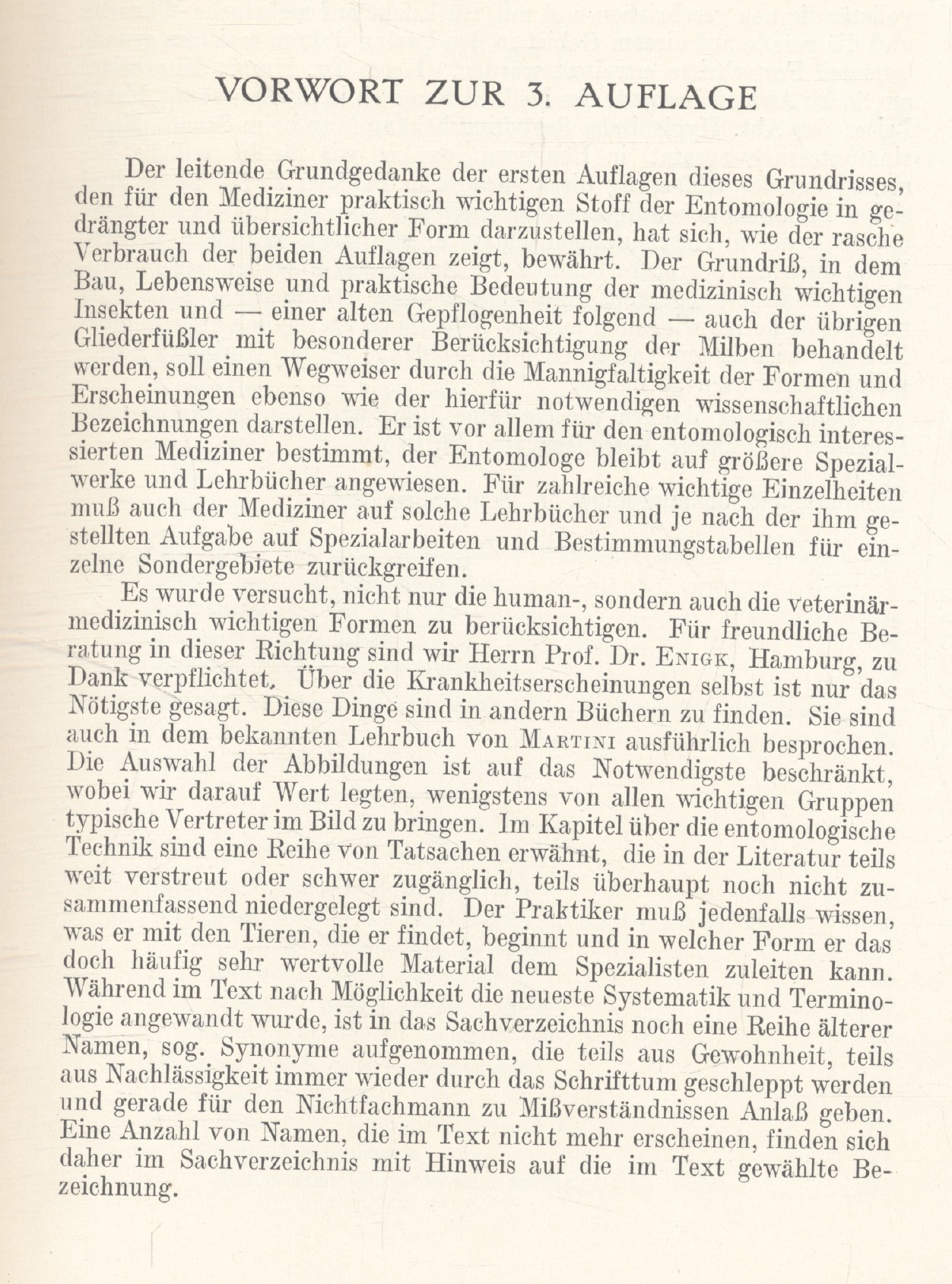 GRUNDRISS DER MEDIZINISCHEN ENTOMOLOGIE