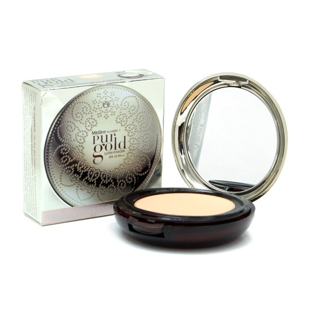 แป้งพัฟ มิสทีนนัมเบอร์วันเพอร์โกลด์ Mistine number one pur gold SPF25 PA++ 10กรัม