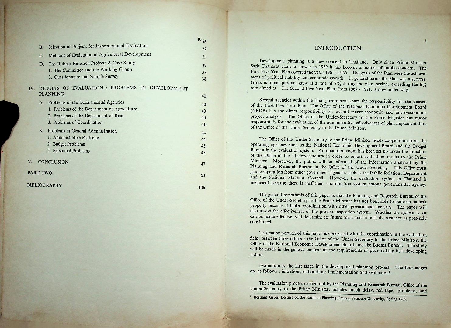 EVALUATION OF AGRICULTURAL DEVELOPMENT IN THAILAND (1961-1976)