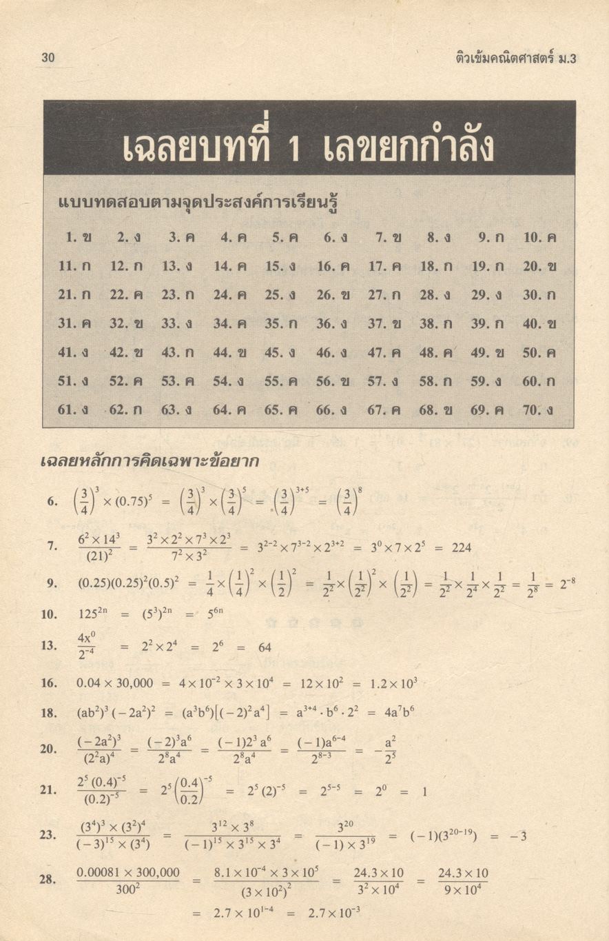 ติวเข้ม คณิตศาสตร์ ม.3 เทอมต้น ค 011