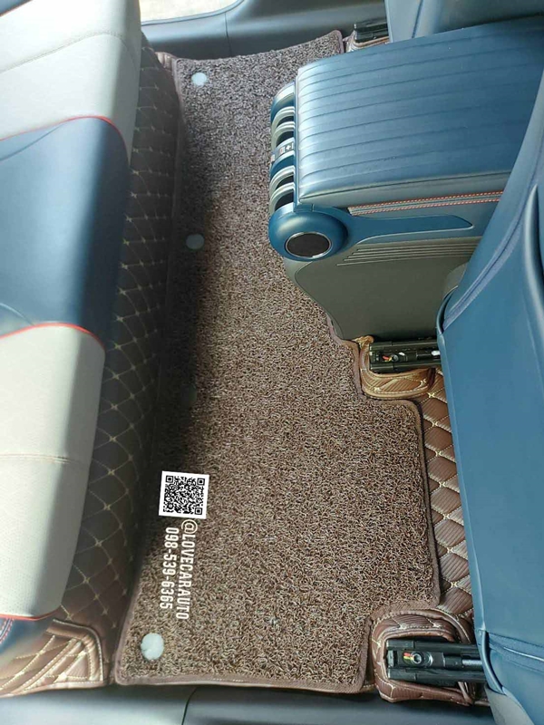 พรมปูพื้นรถยนต์ BYD Atto3 ev สีกาแฟ + ไวนิลน้ำตาล เต็มคัน